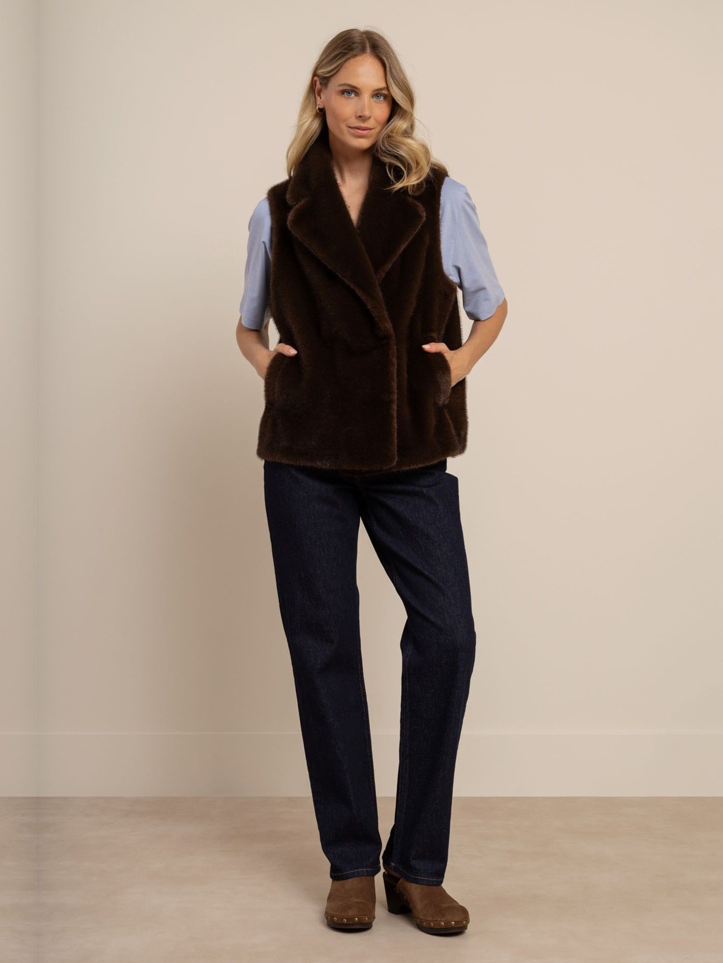 STUDIO ANNELOES - GILET - Bruin
