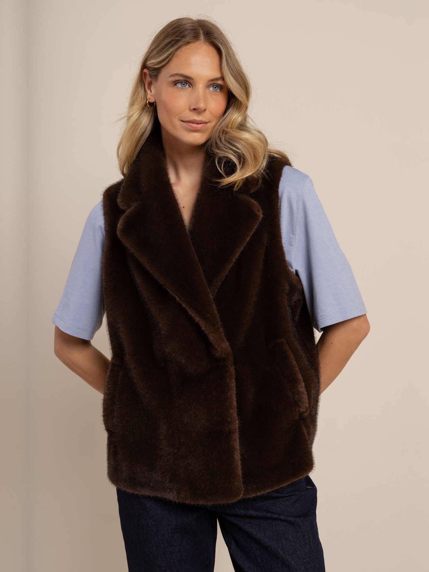 STUDIO ANNELOES - GILET - Bruin