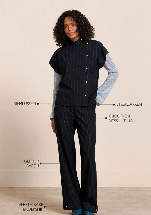 STUDIO ANNELOES - BROEK - Blauw