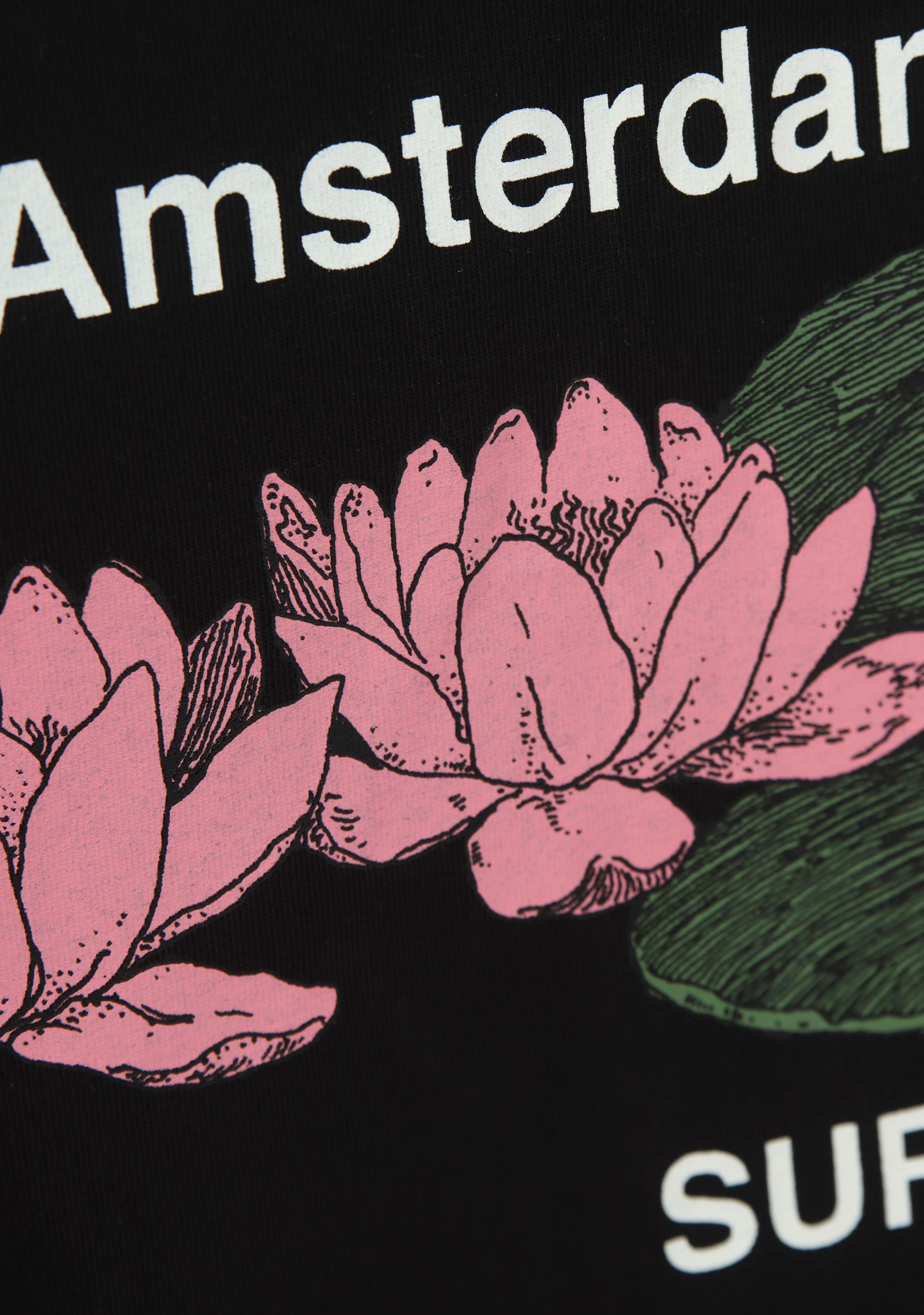 NEW AMSTERDAM SURF ASSOCIATION - TSHIRT - Zwart