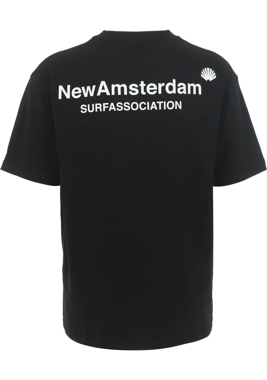 NEW AMSTERDAM SURF ASSOCIATION - TSHIRT - Zwart