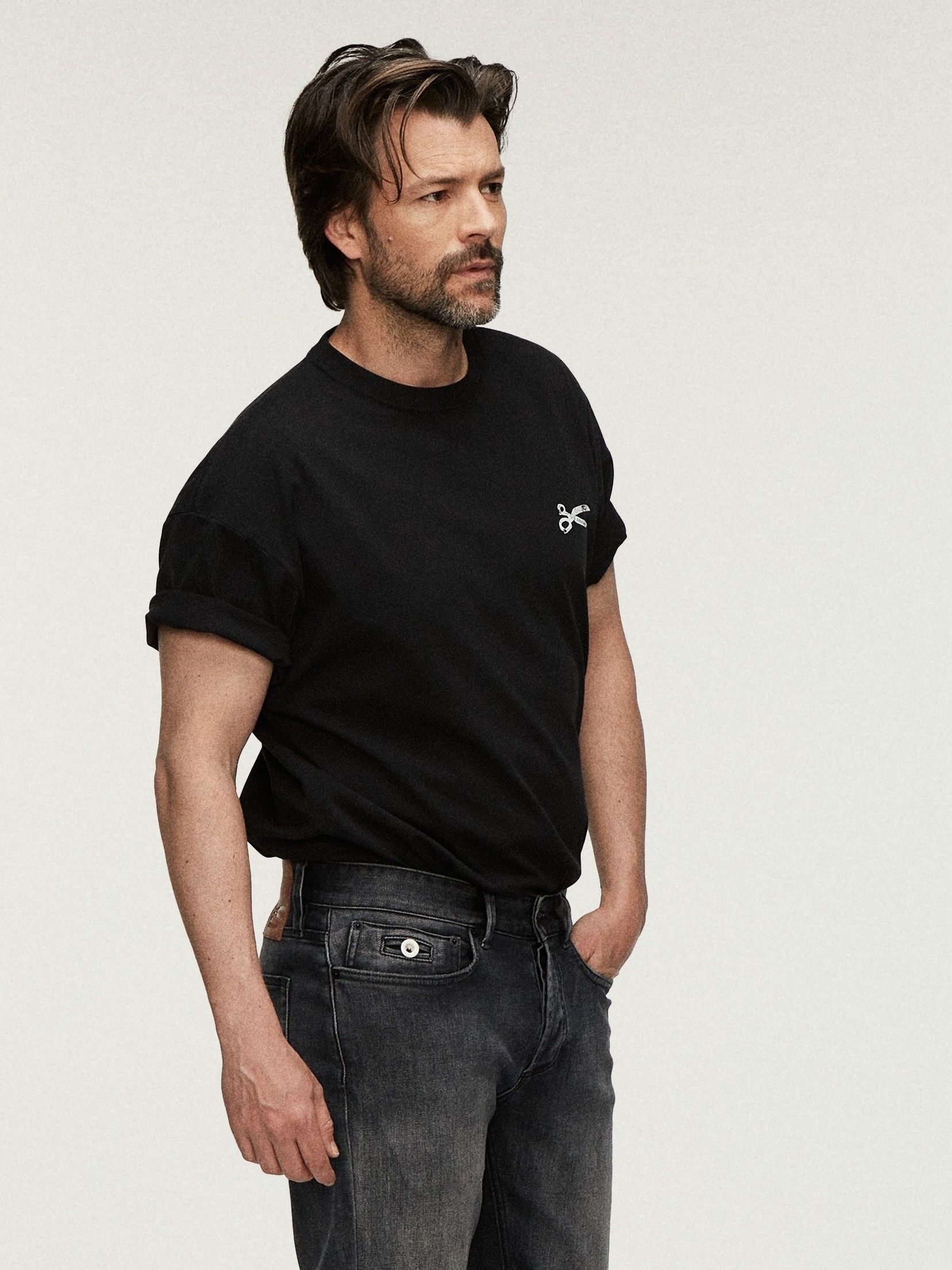 DENHAM - TSHIRT - Zwart