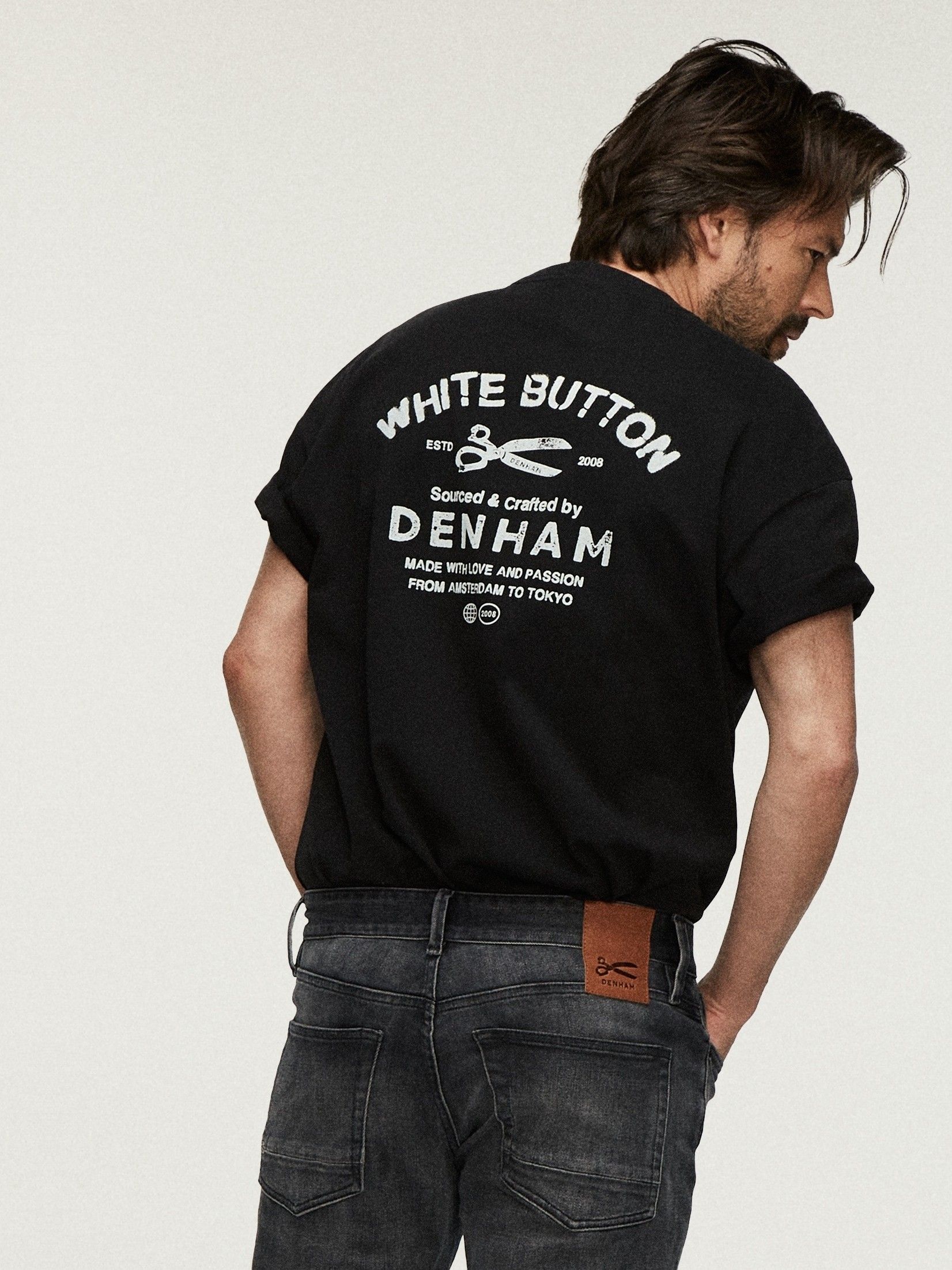 DENHAM - TSHIRT - Zwart