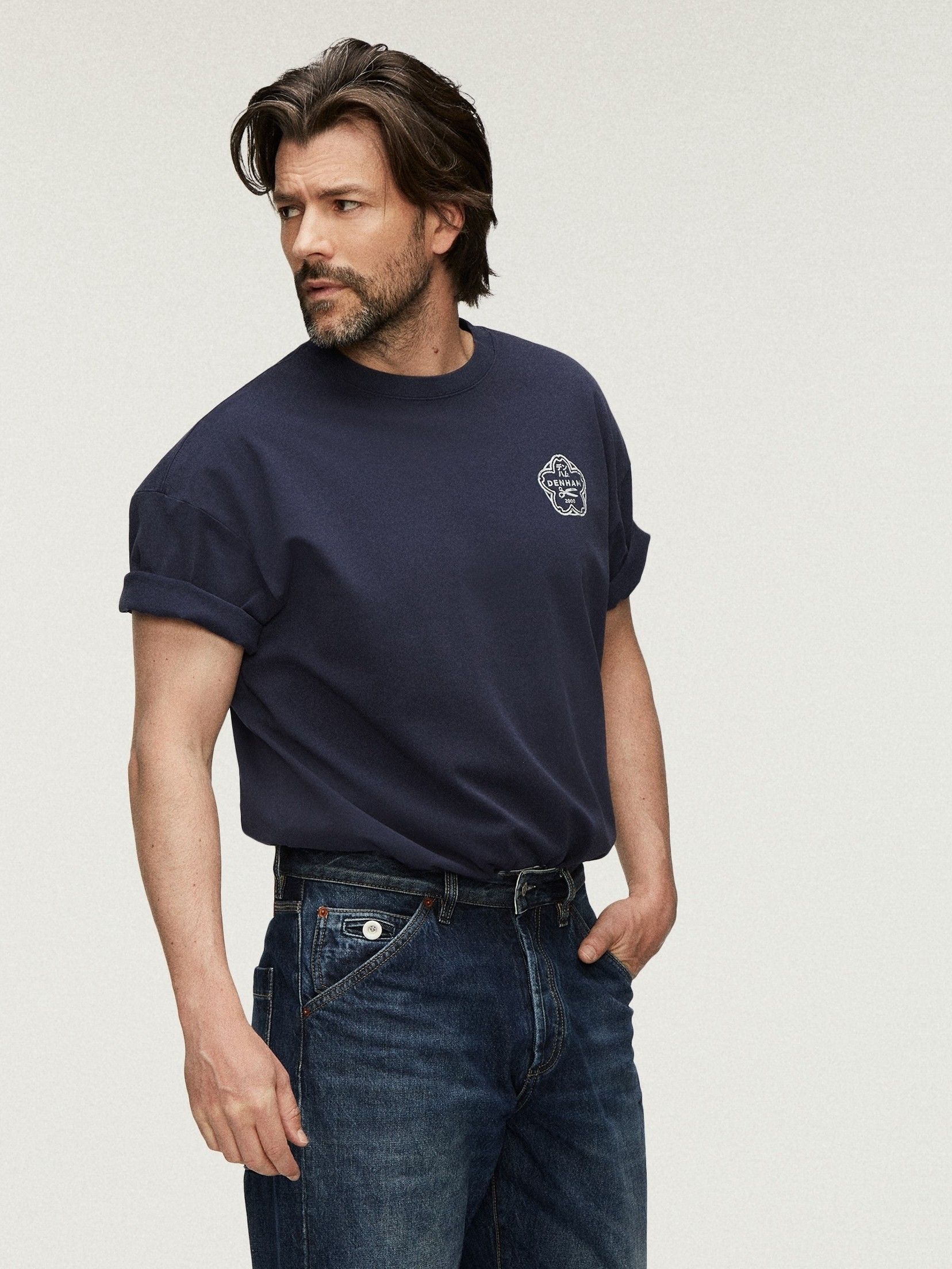 DENHAM - TSHIRT - Blauw