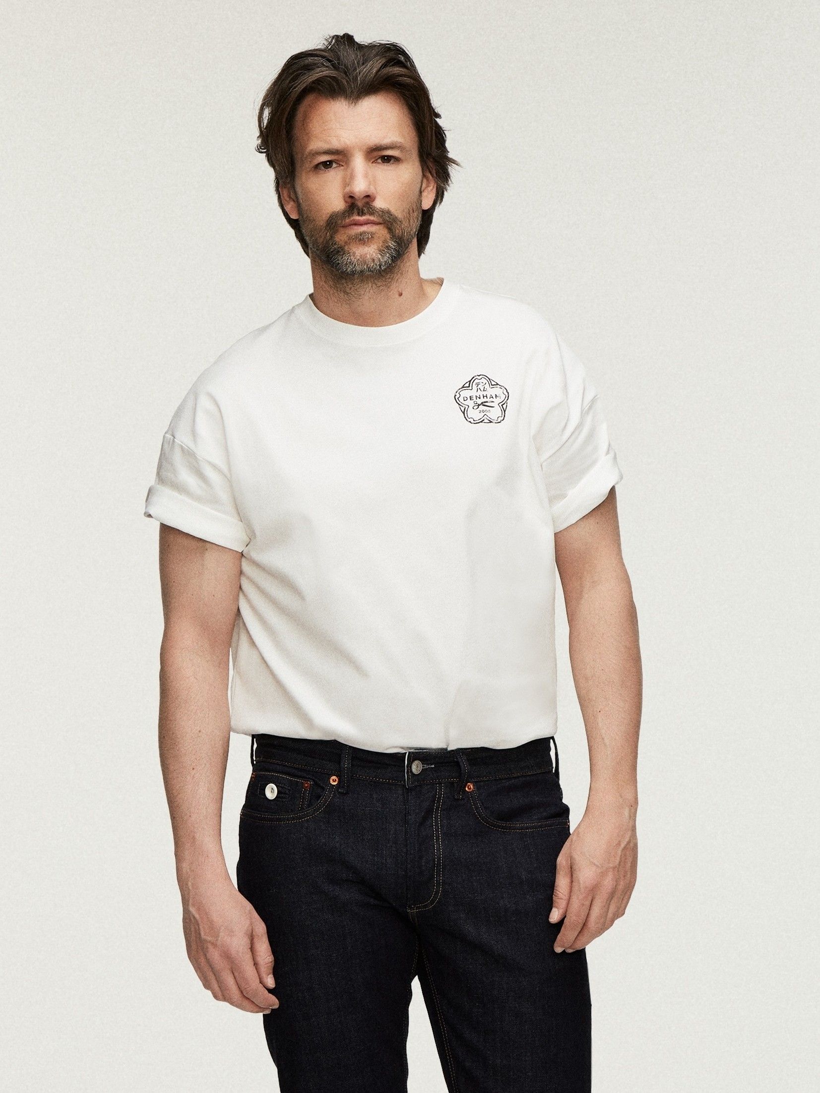 DENHAM - TSHIRT - Wit