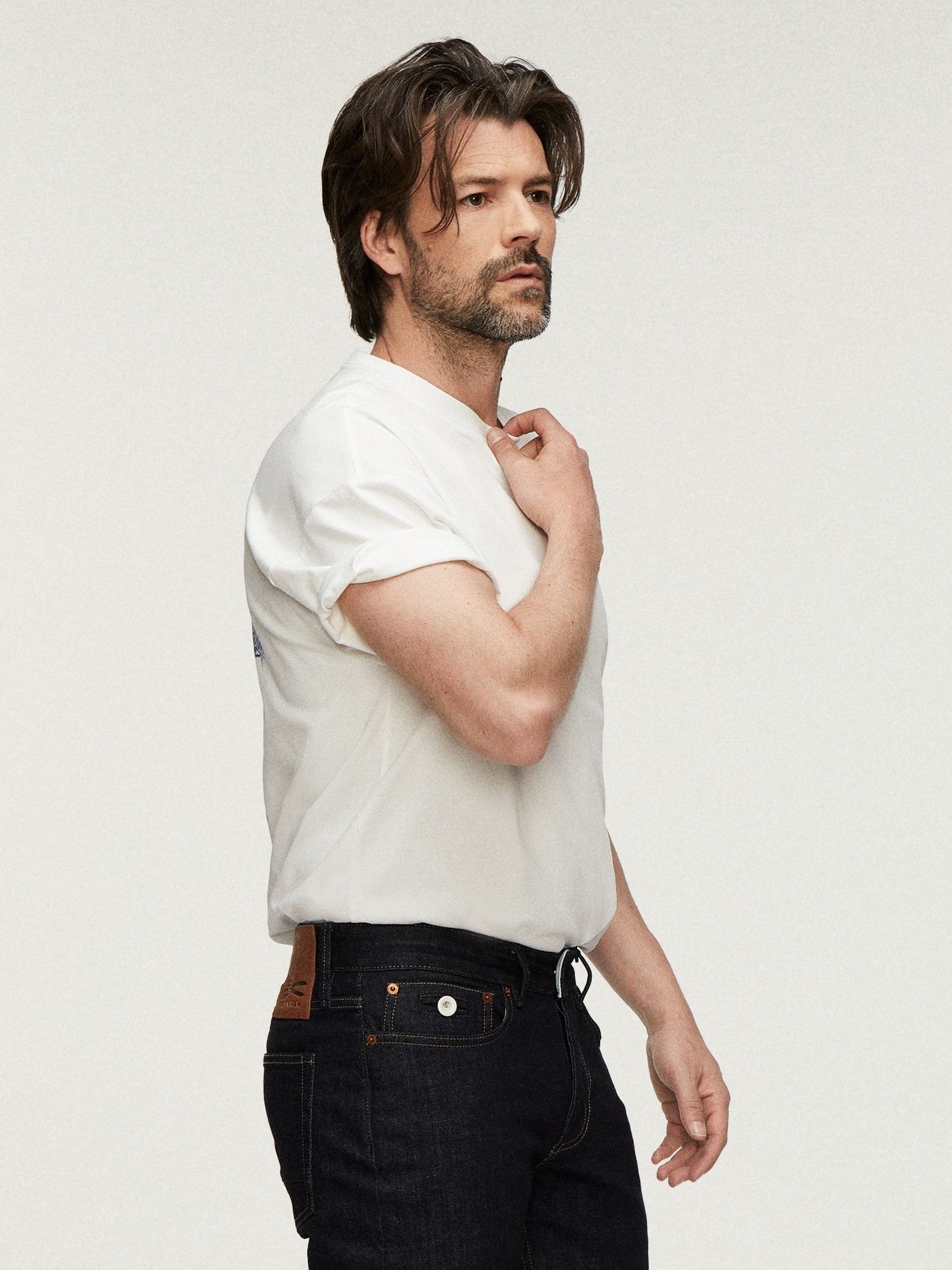 DENHAM - TSHIRT - Wit