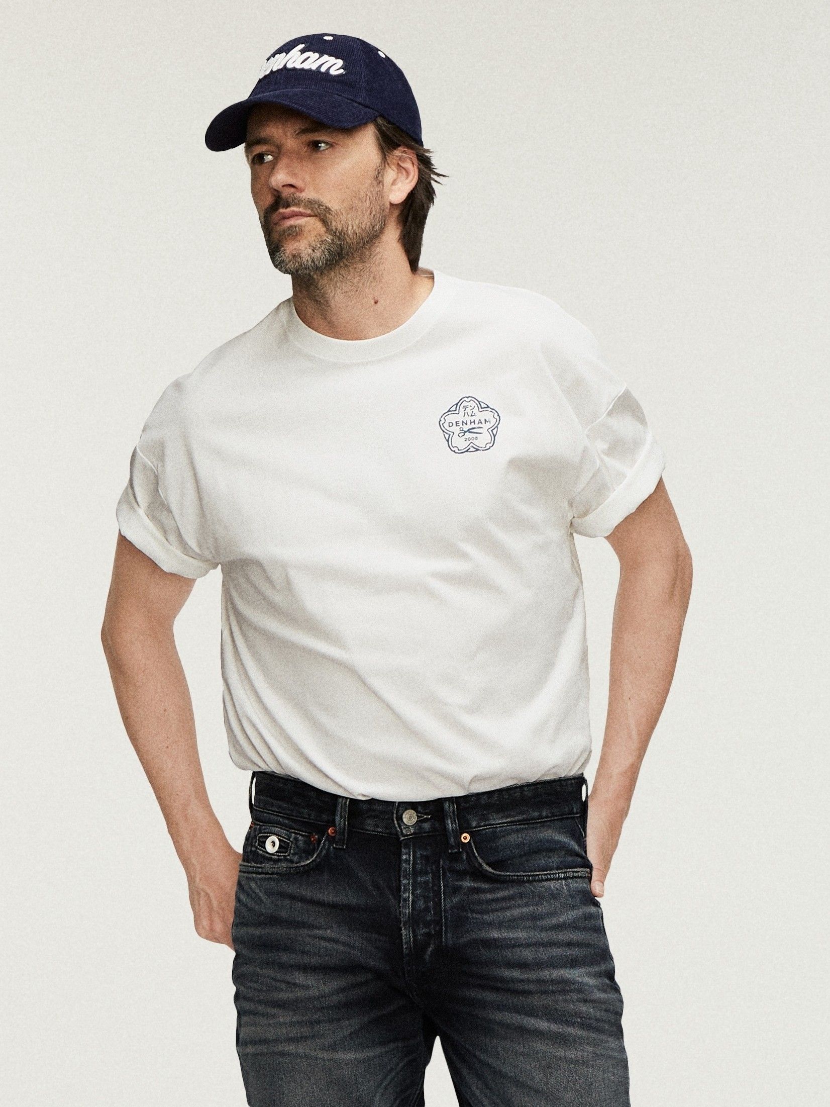 DENHAM - TSHIRT - Wit