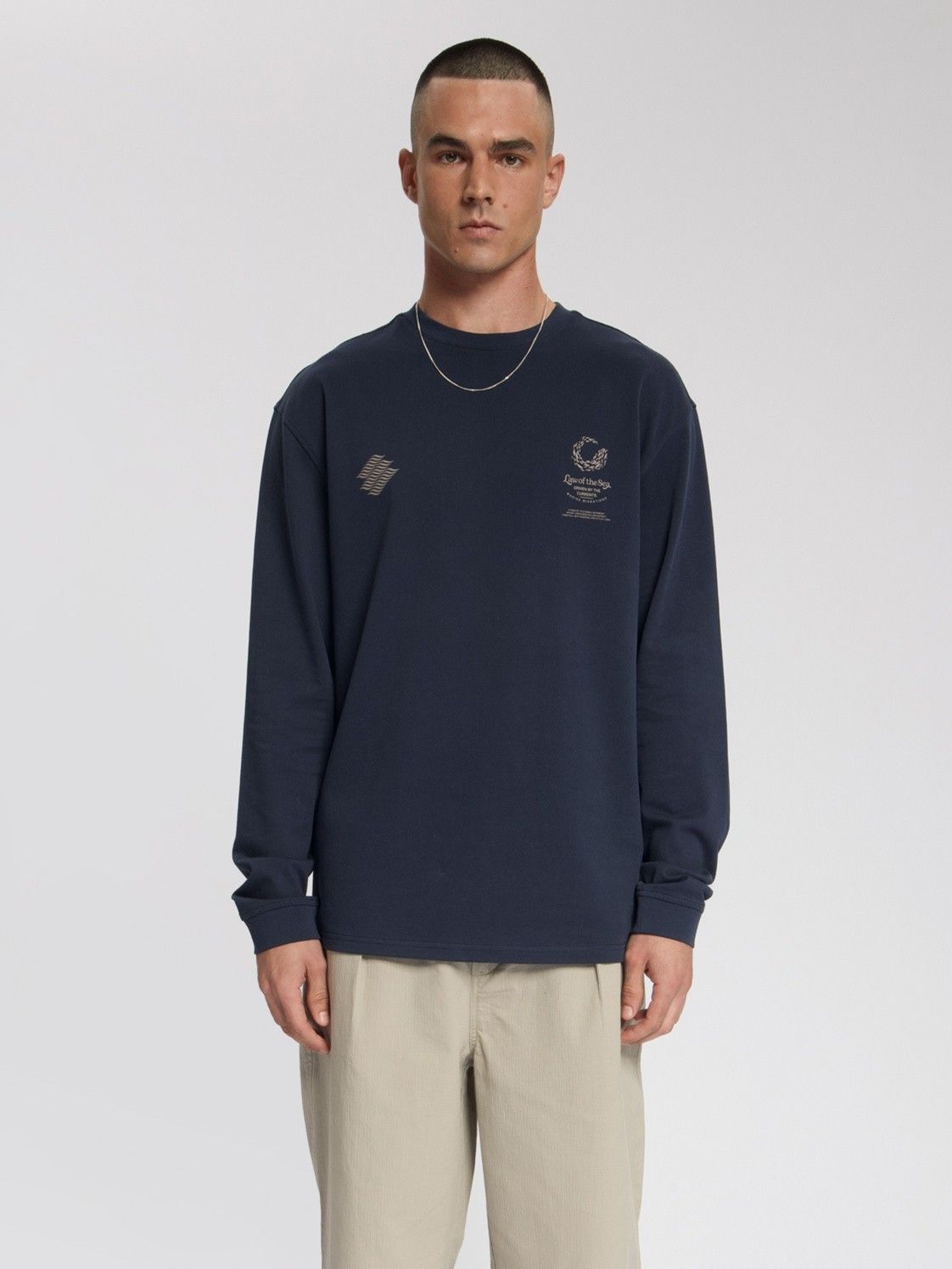 LAW OF THE SEA - TSHIRT - Blauw
