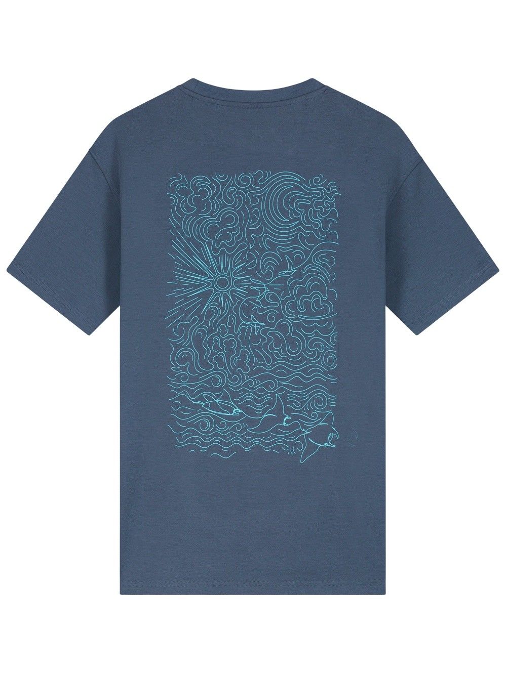 LAW OF THE SEA - TSHIRT - Blauw