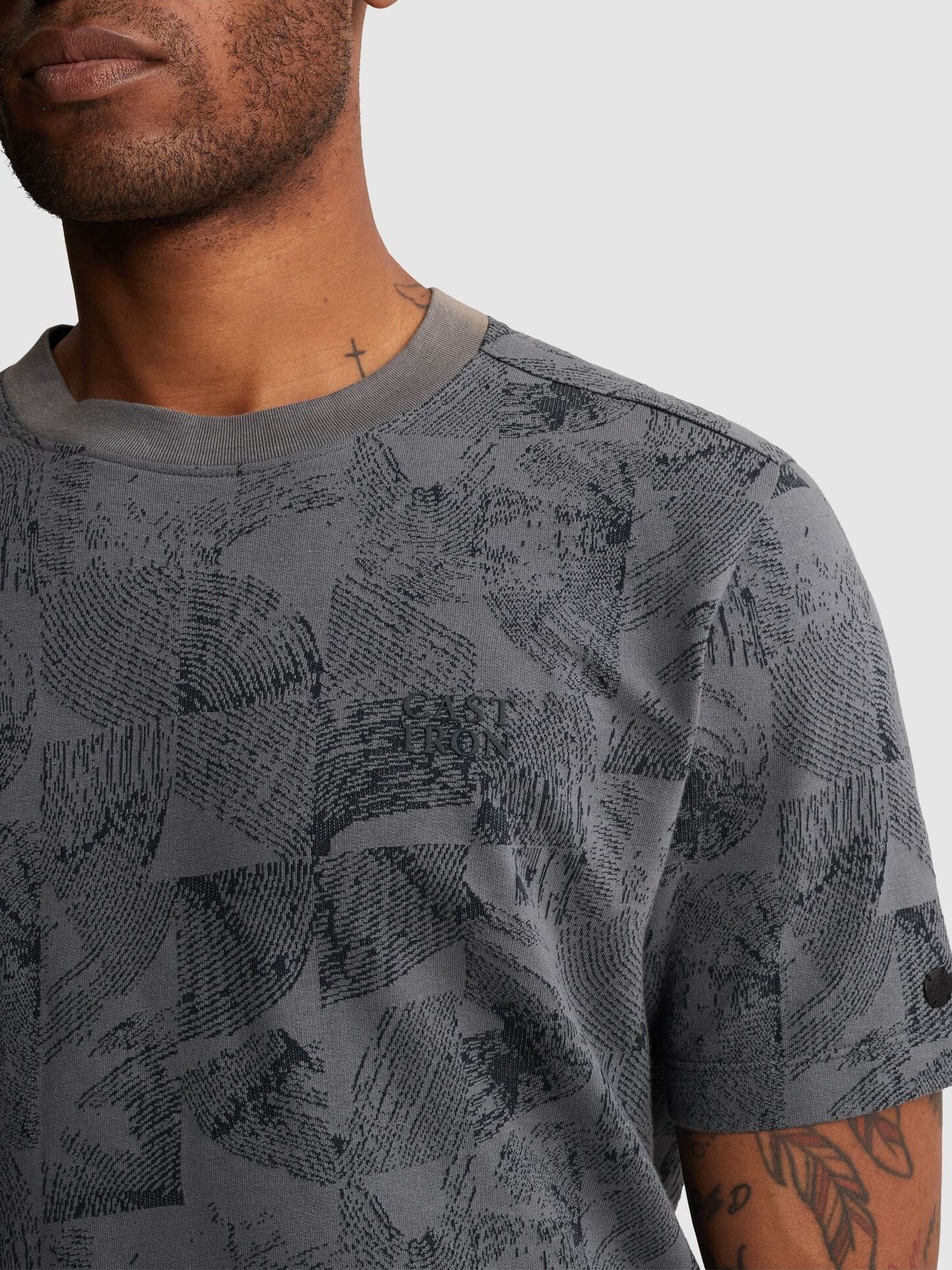 CAST IRON - TSHIRT - Blauw