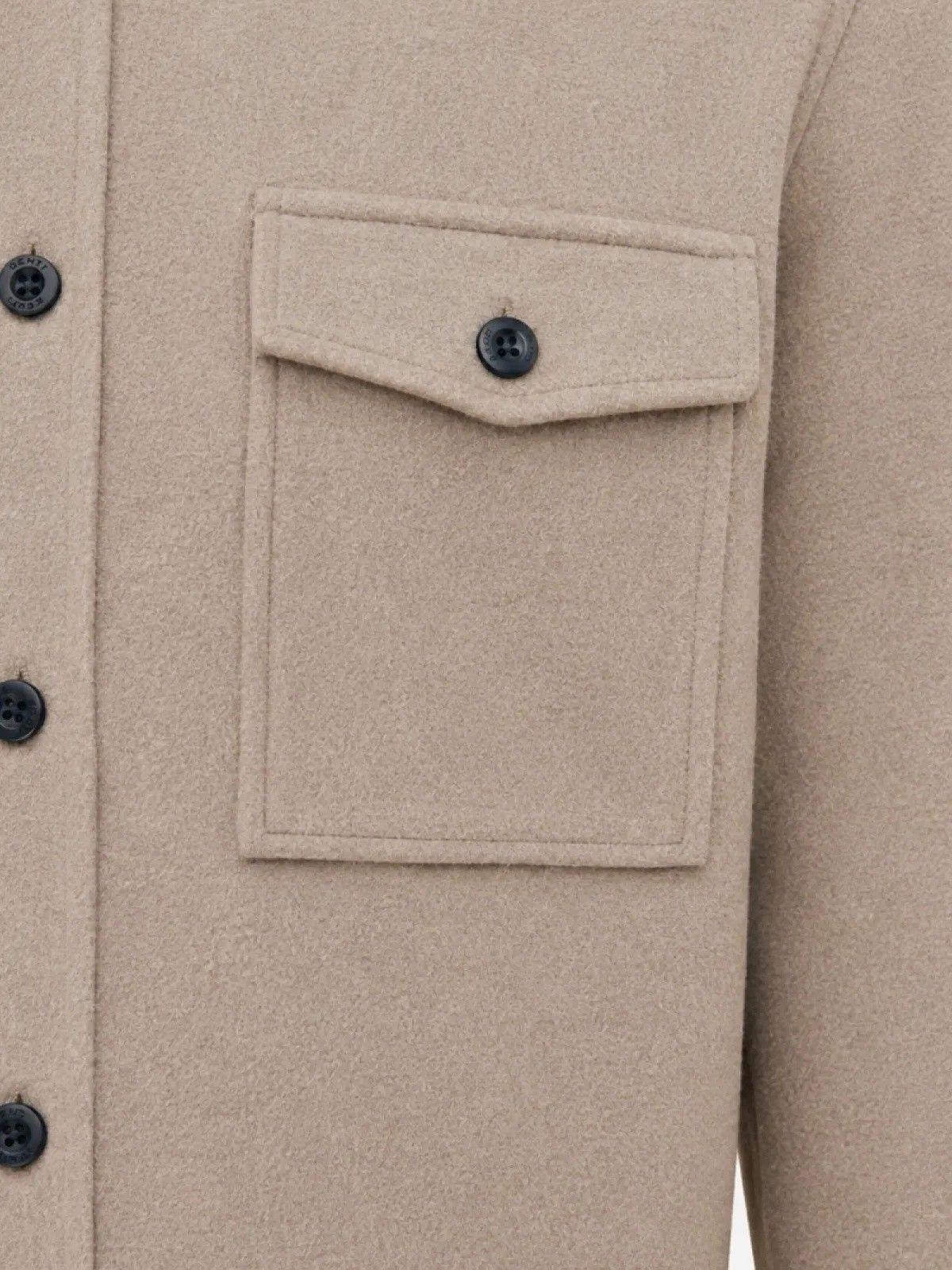 GENTI - OVERSHIRT - Bruin