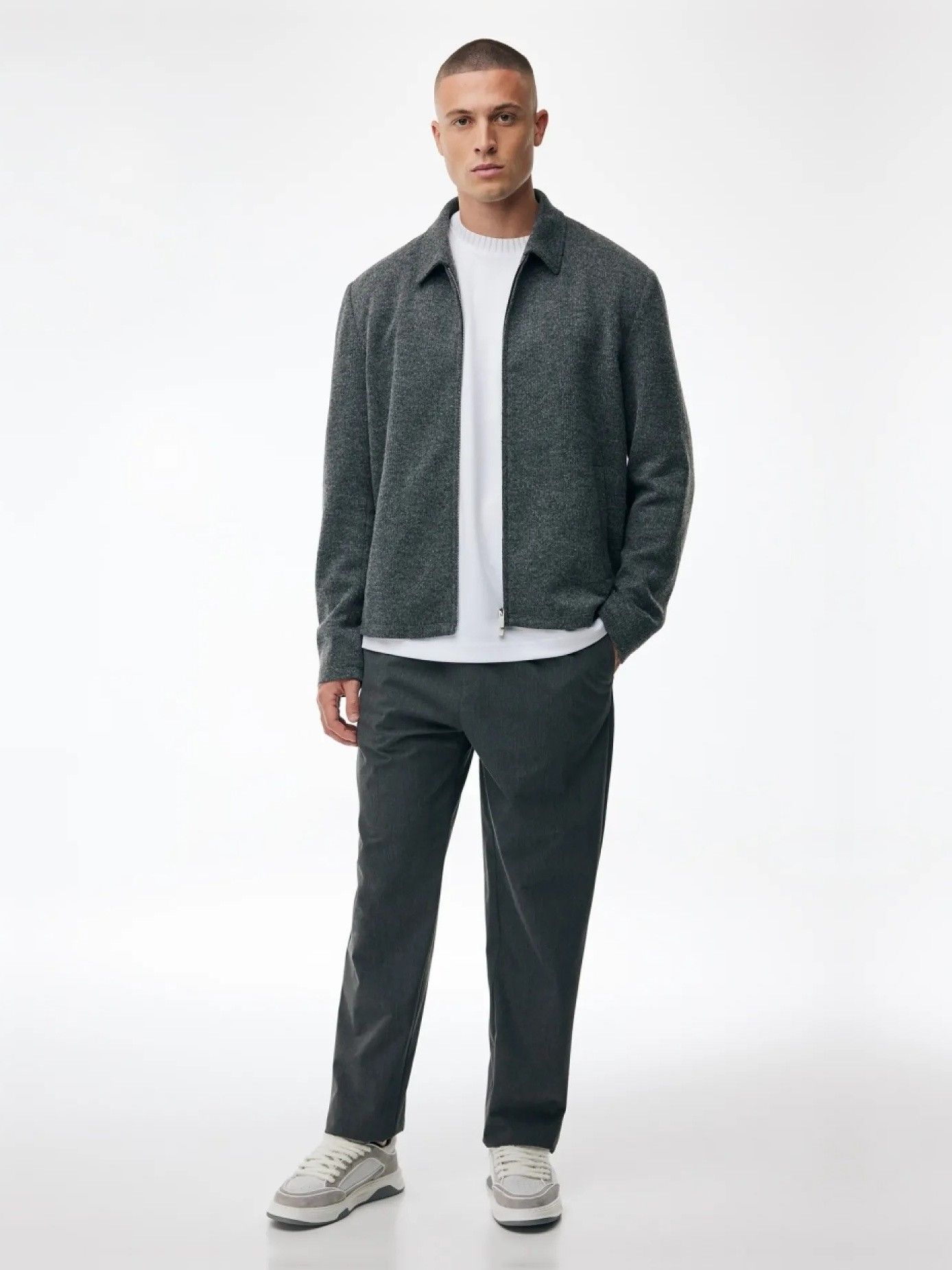 GENTI - OVERSHIRT - Grijs