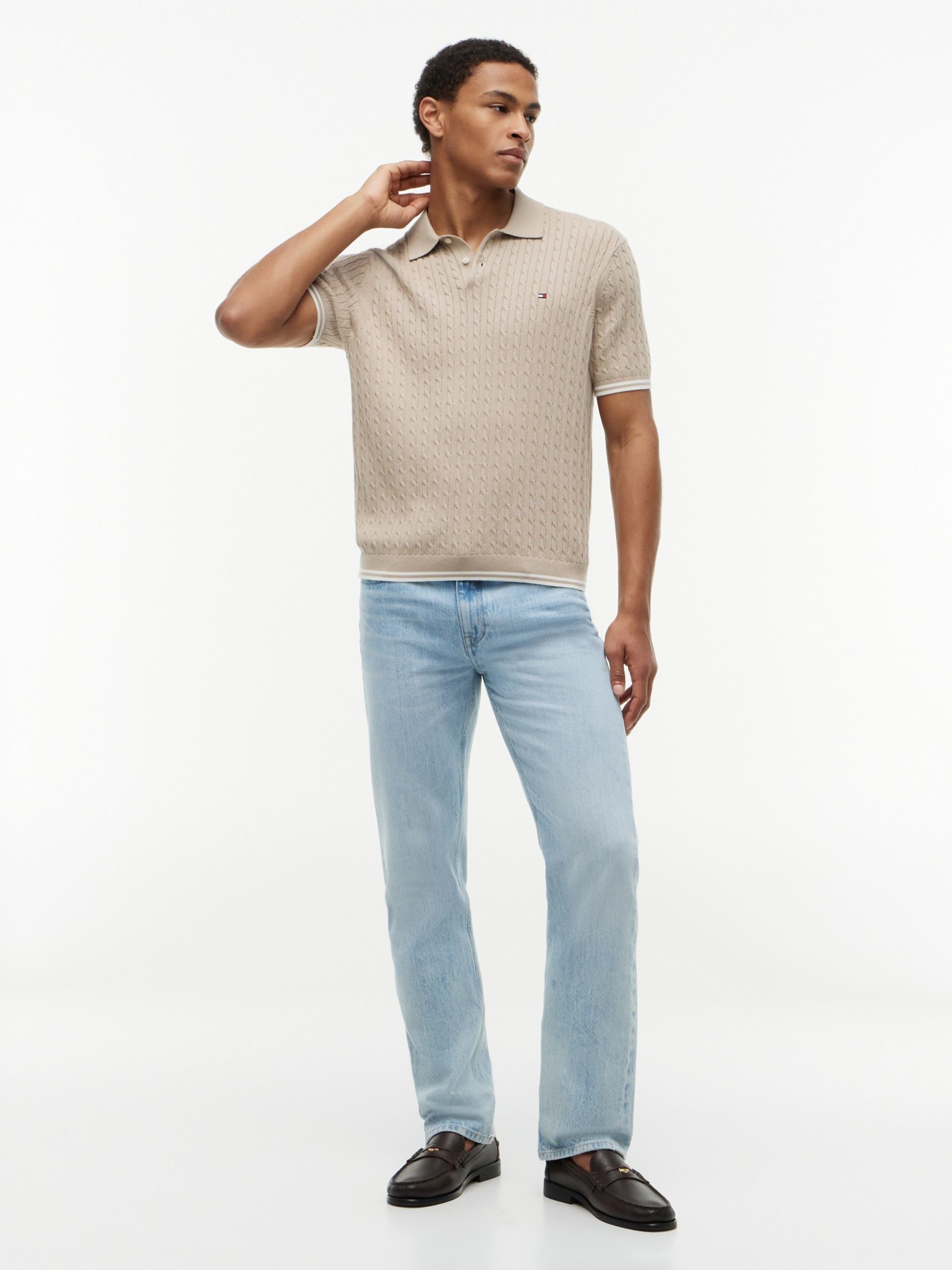 TOMMY HILFIGER - POLO - Beige