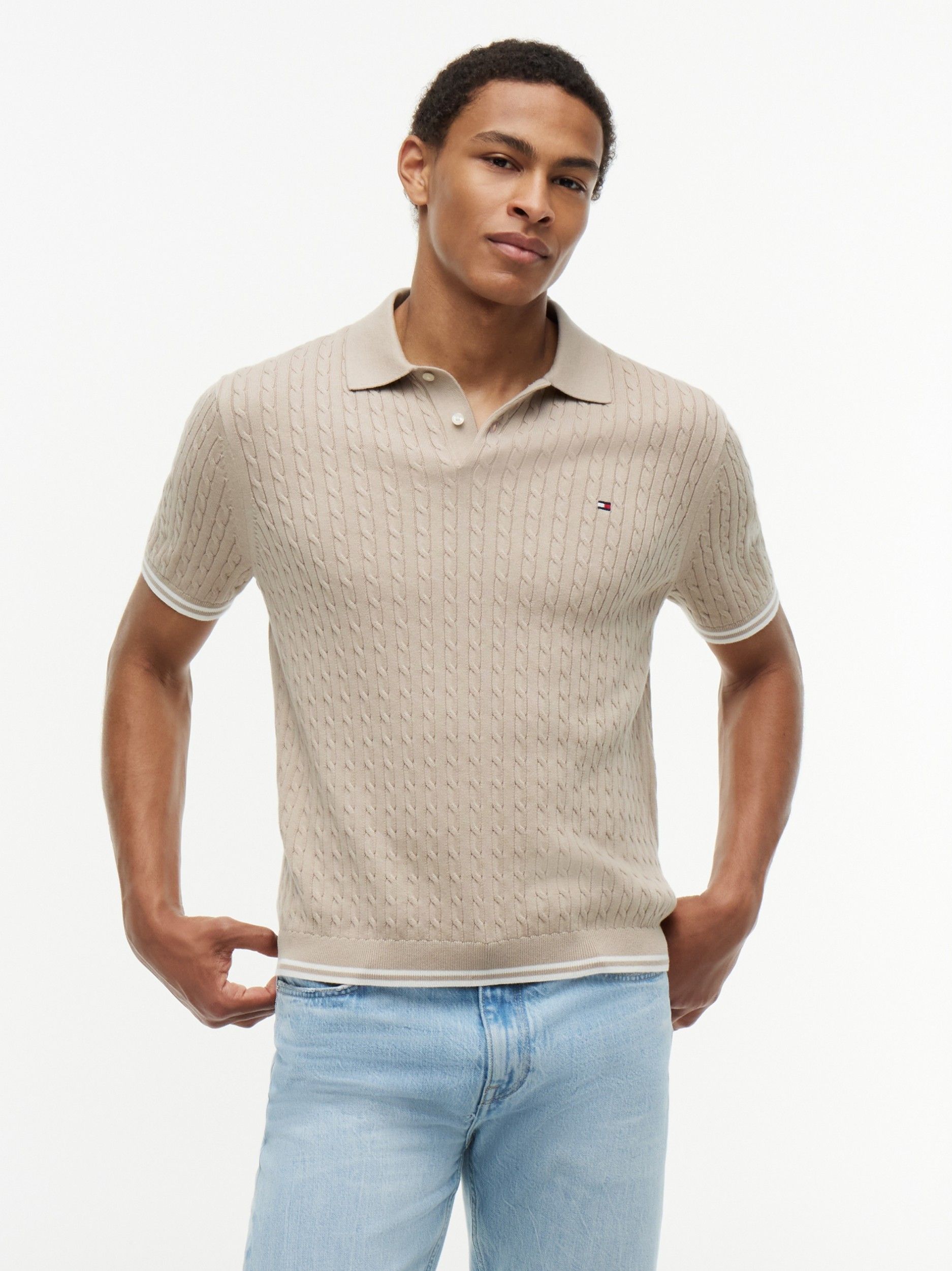 TOMMY HILFIGER - POLO - Beige