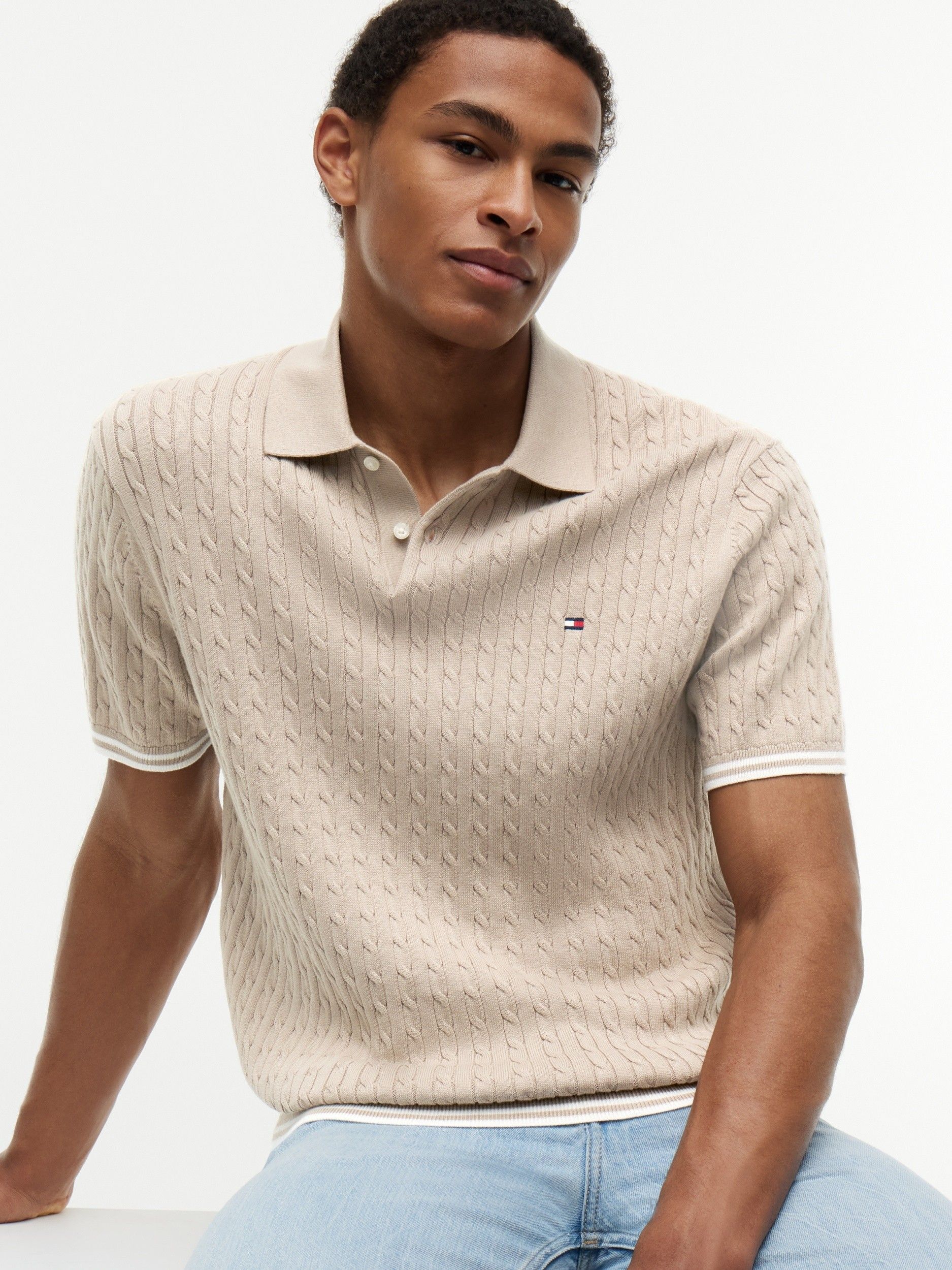 TOMMY HILFIGER - POLO - Beige