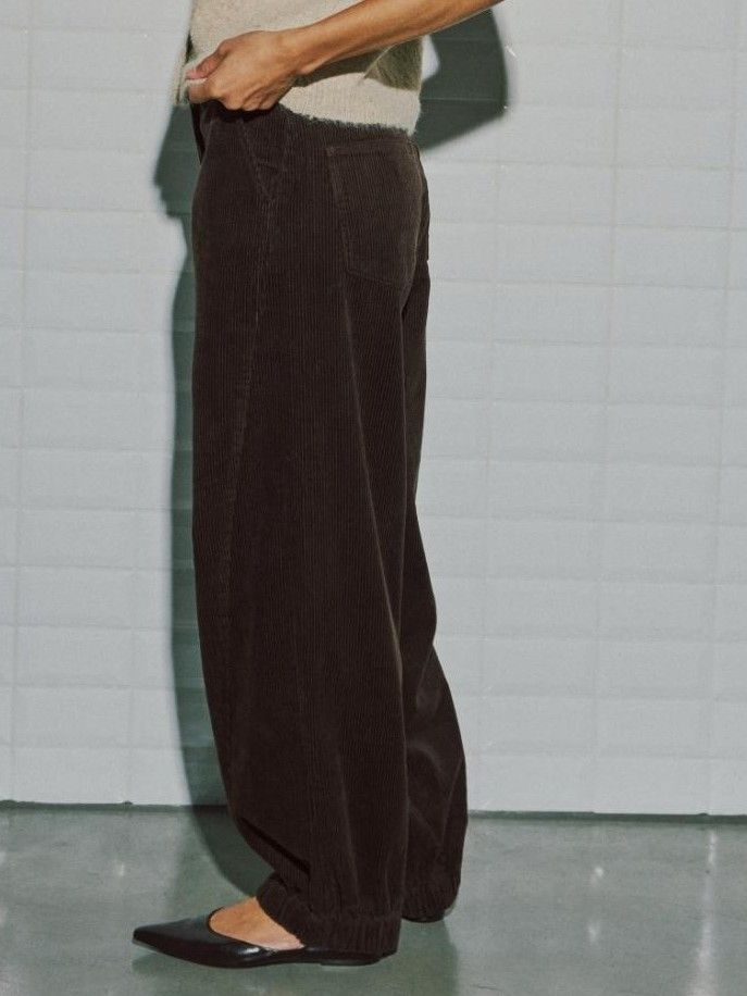 WITH BLACK - BROEK - Bruin