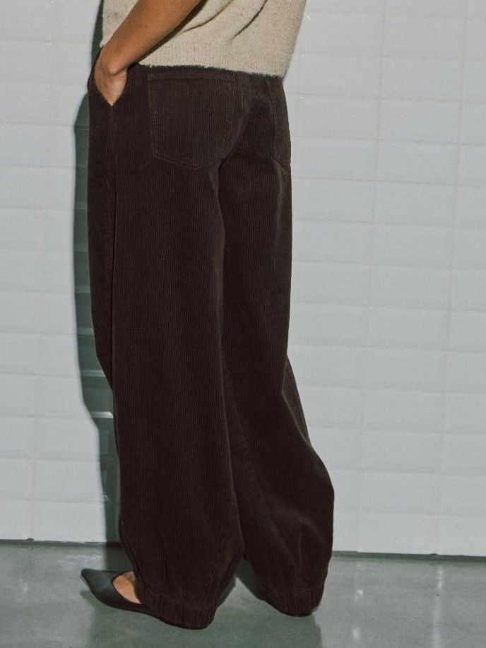 WITH BLACK - BROEK - Bruin