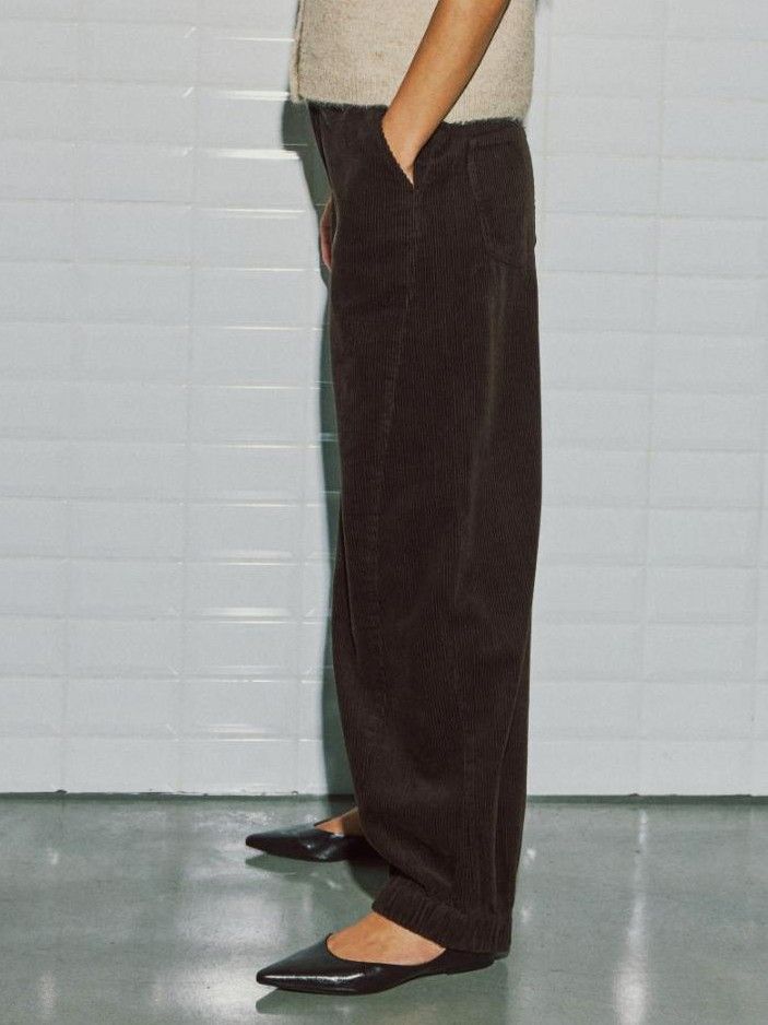 WITH BLACK - BROEK - Bruin