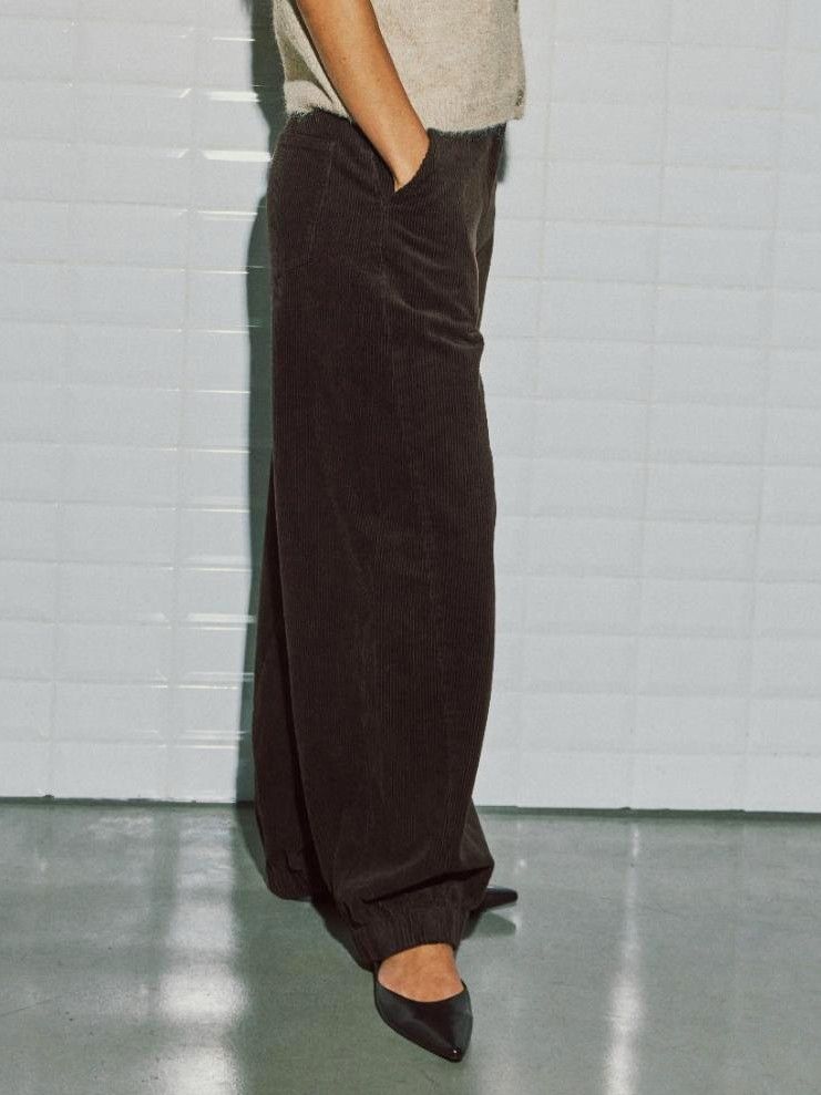 WITH BLACK - BROEK - Bruin