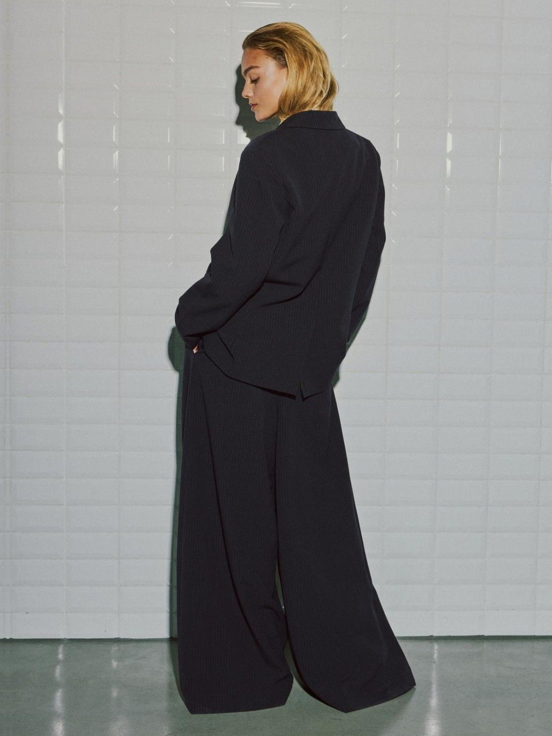 WITH BLACK - BLAZER - Blauw