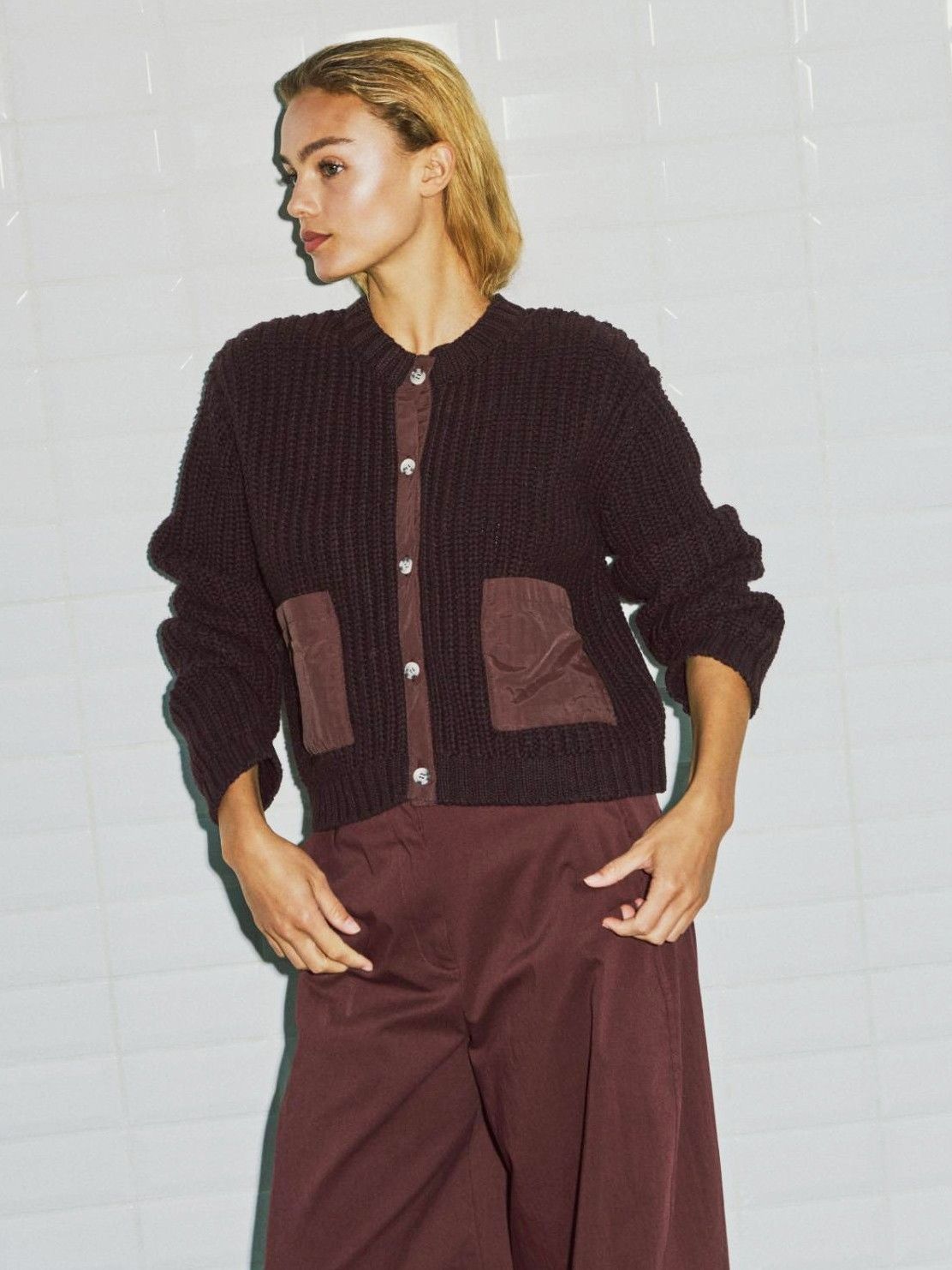 WITH BLACK - VEST - Rood