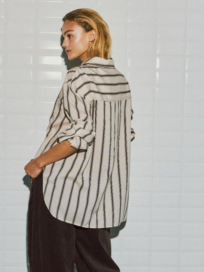 WITH BLACK - BLOUSE - Off white