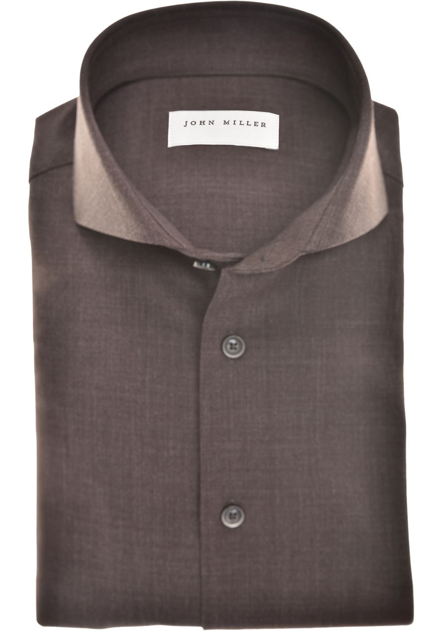 JOHN MILLER - OVERHEMD - Bruin