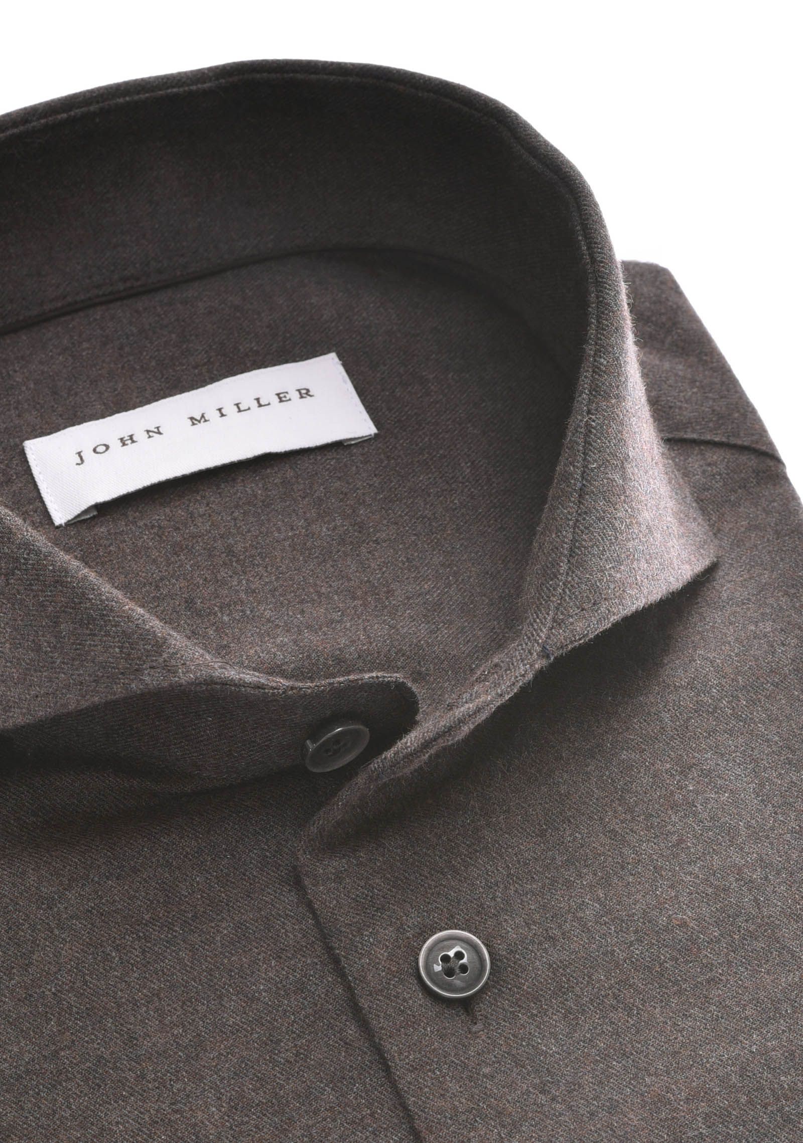 JOHN MILLER - OVERHEMD - Bruin