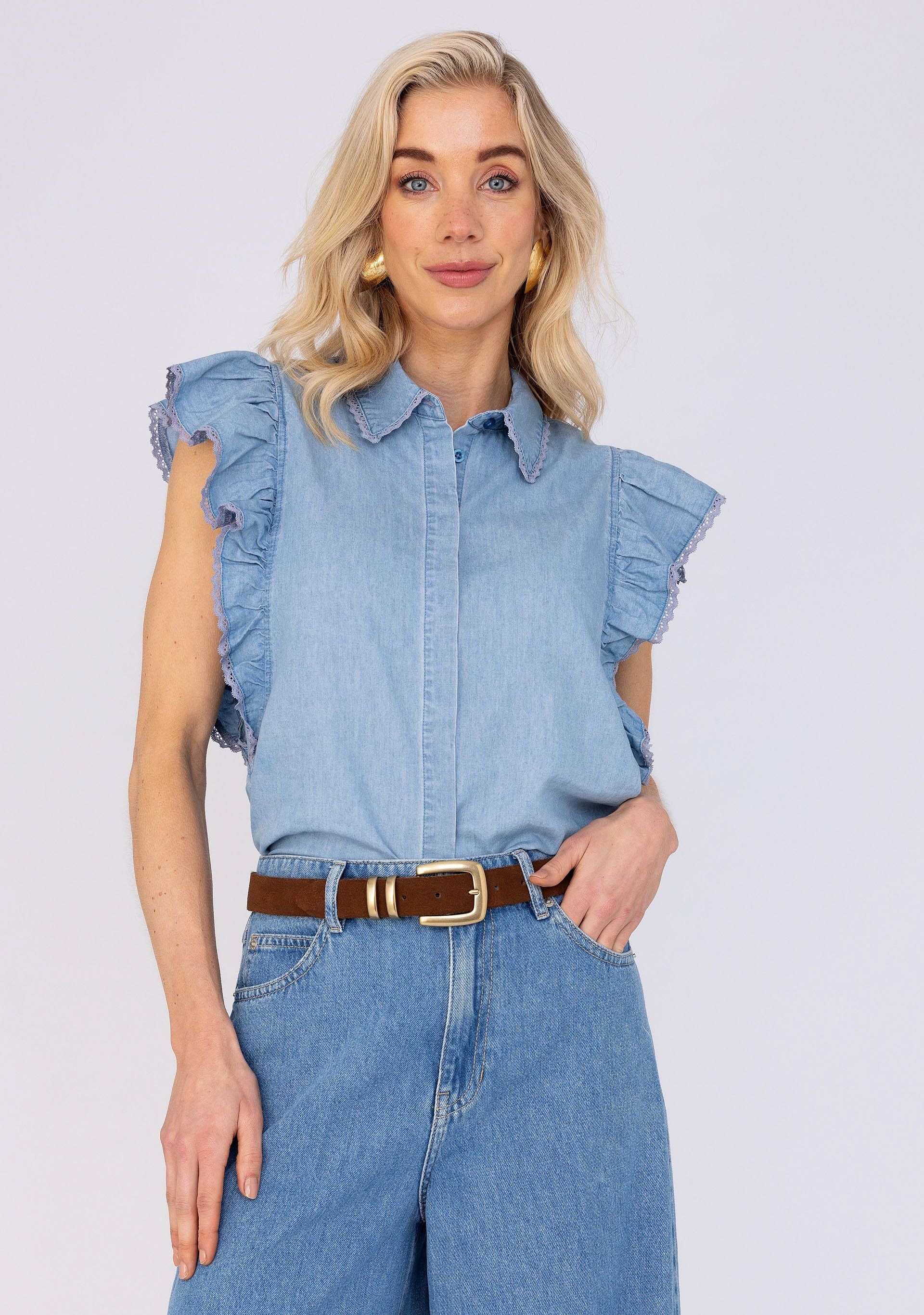ANNA VAN TOOR - BLOUSE - Blauw