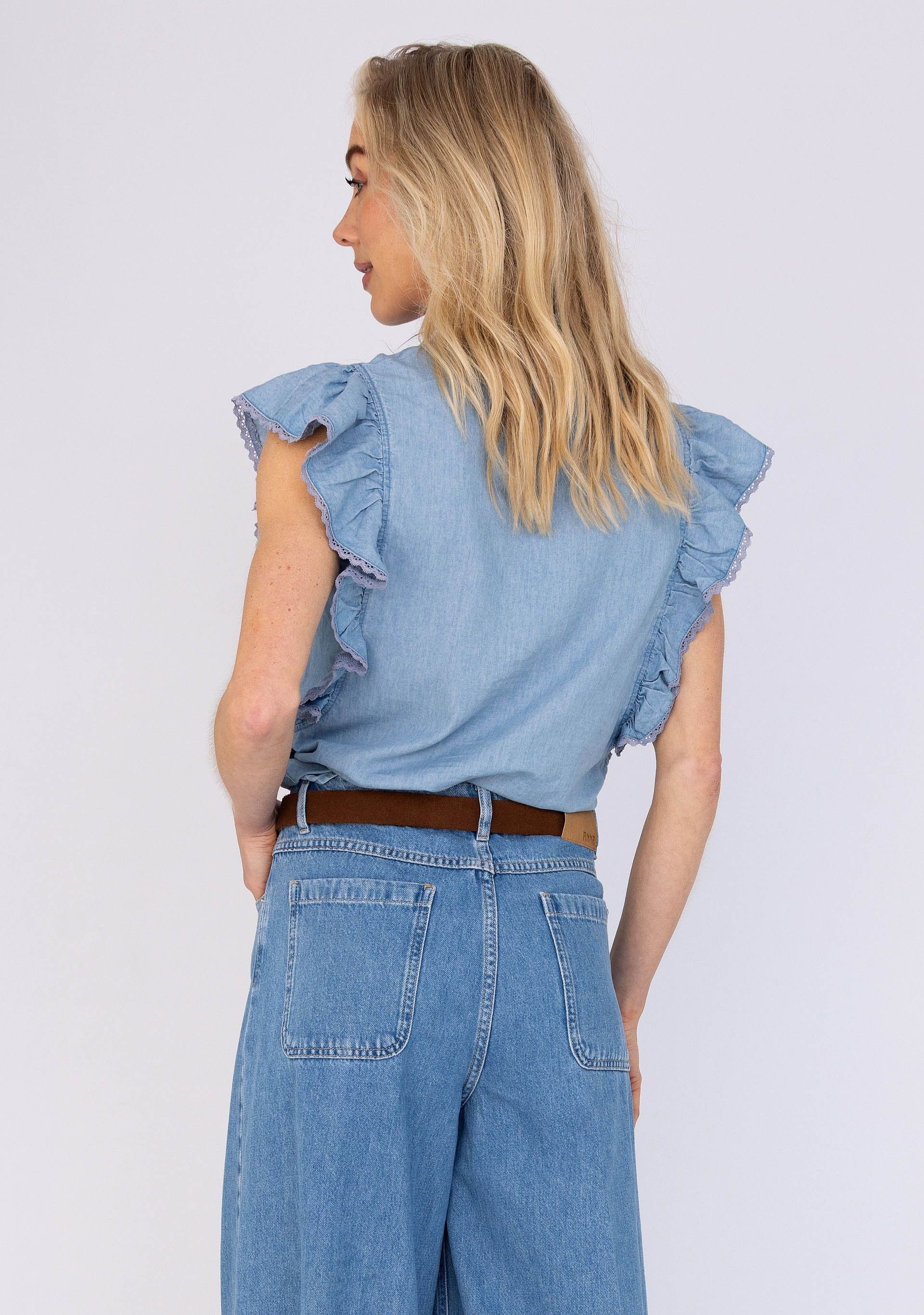 ANNA VAN TOOR - BLOUSE - Blauw