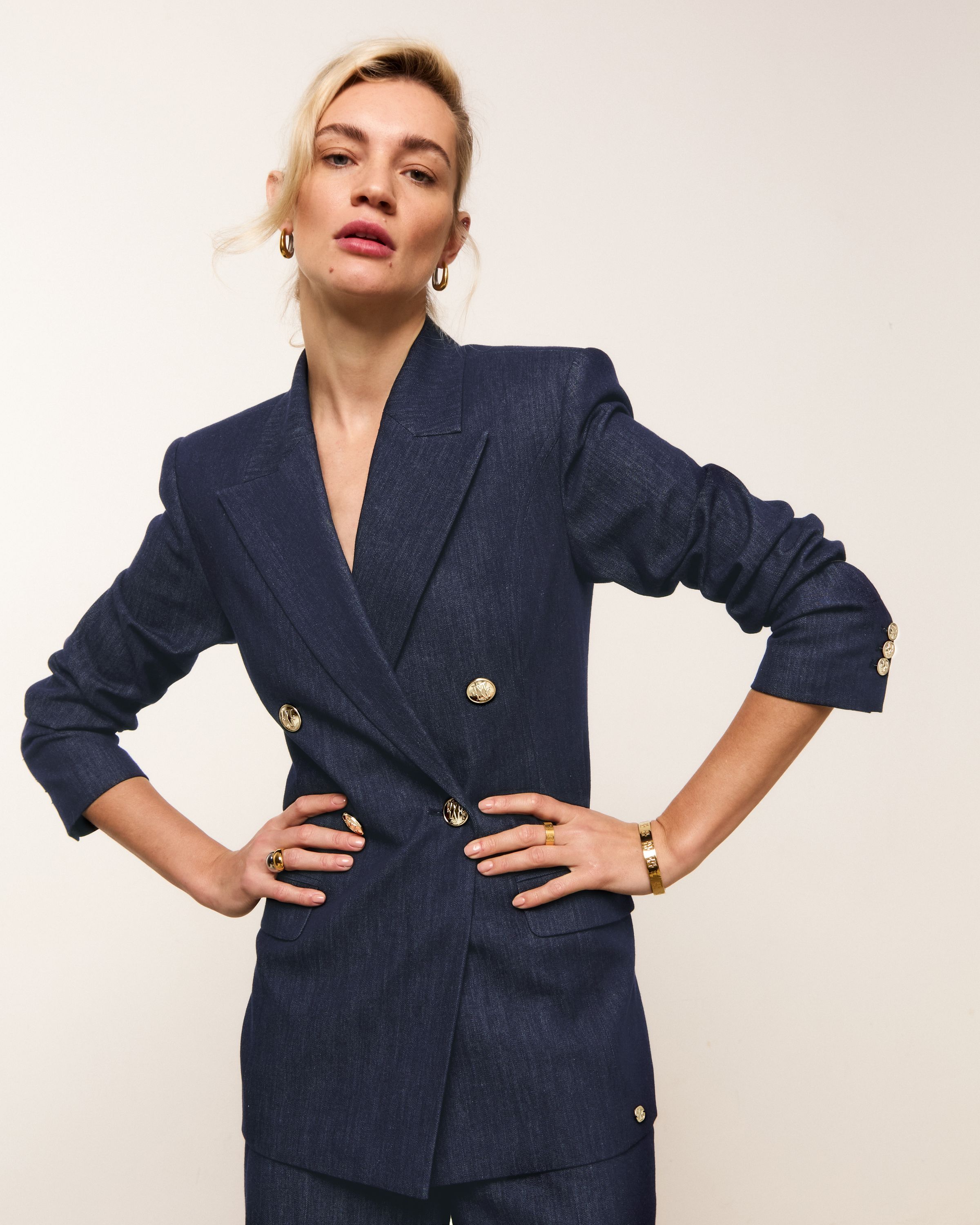 JOSH V - BLAZER - Blauw