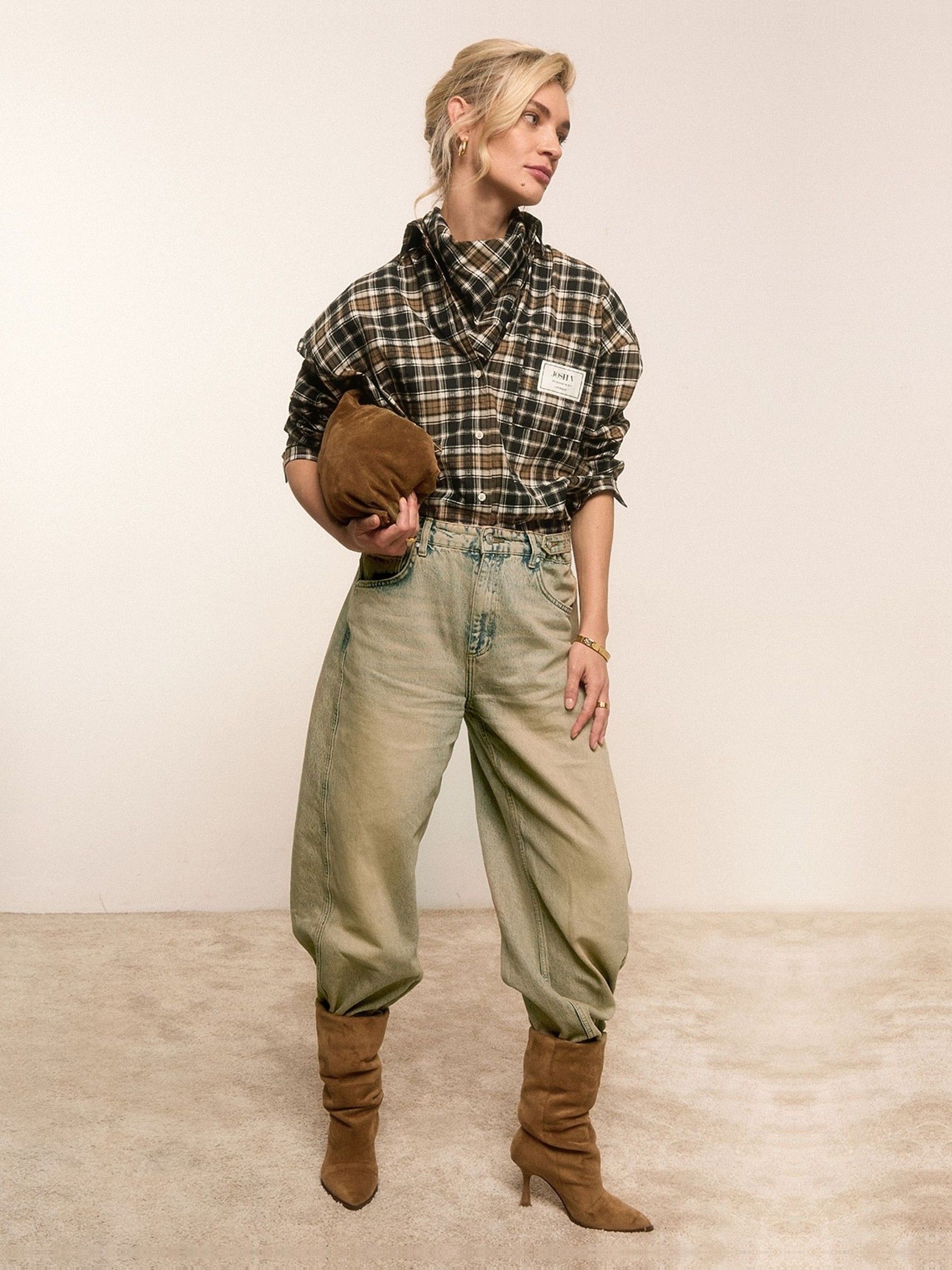 JOSH V - BLOUSE - Zwart