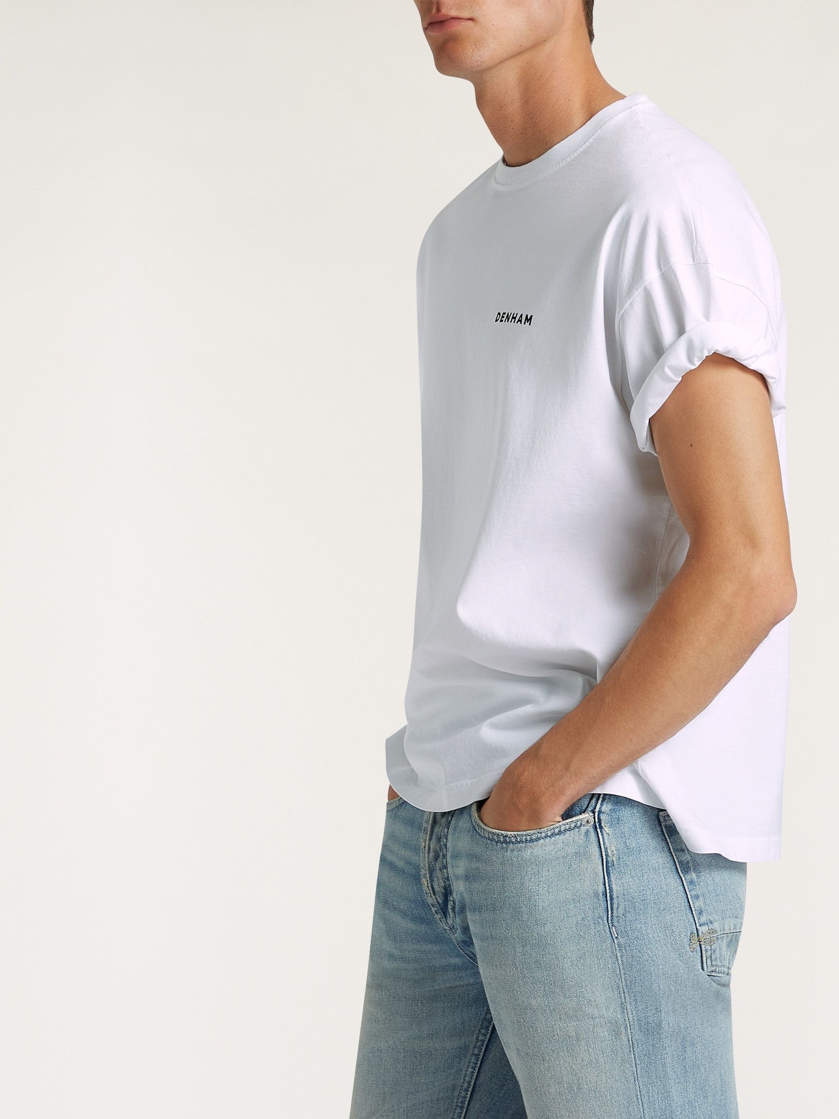 DENHAM - TSHIRT - Wit