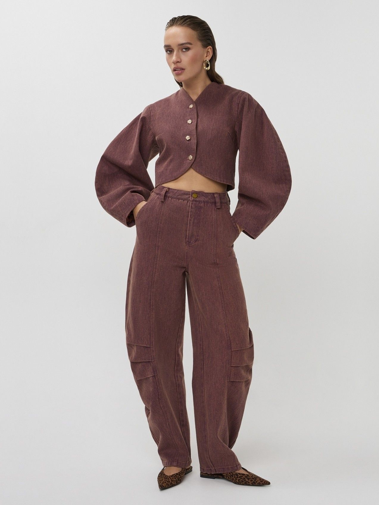 STUDIO AMAYA - JEANS - Rood