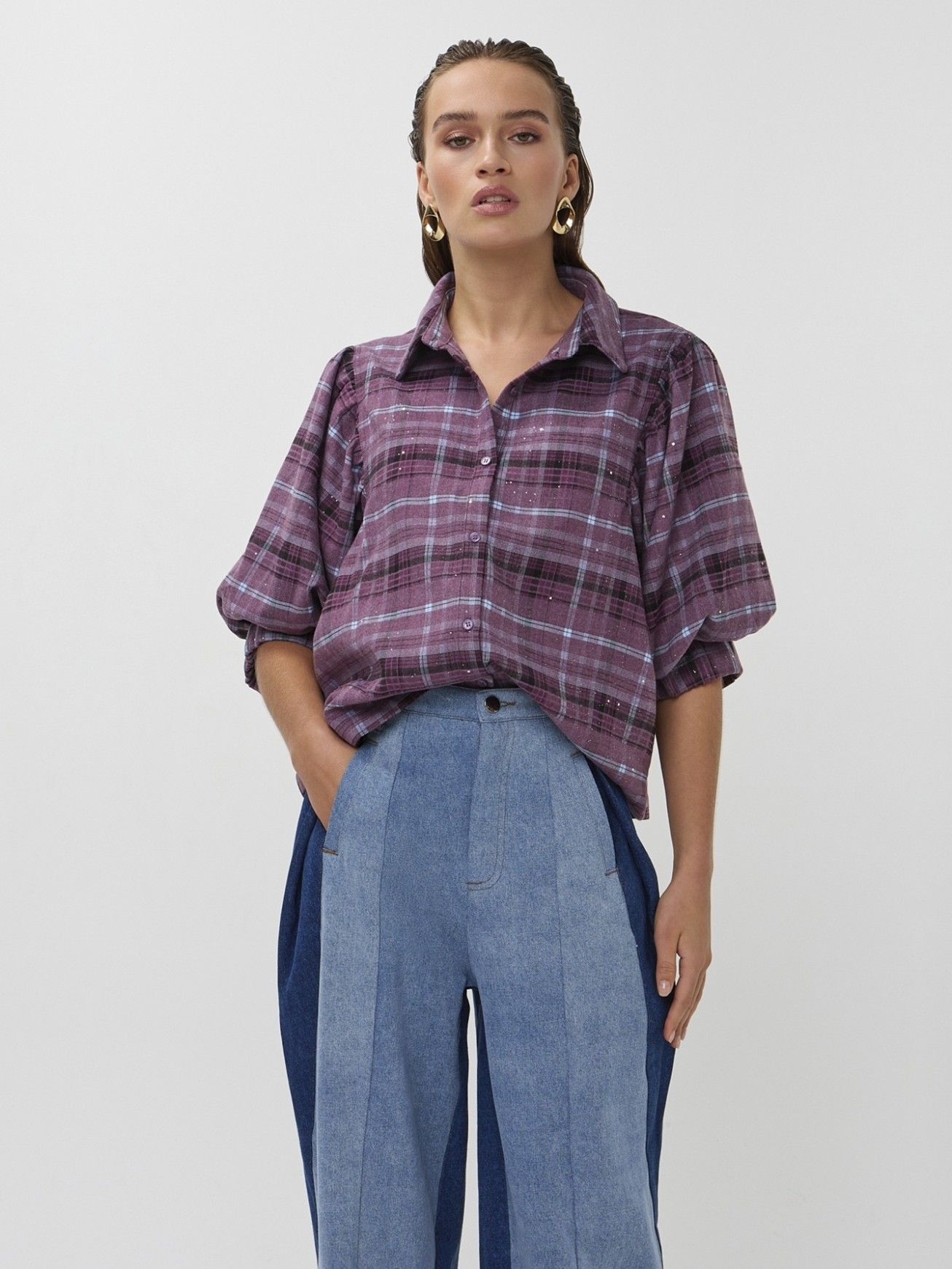 STUDIO AMAYA - BLOUSE - Paars