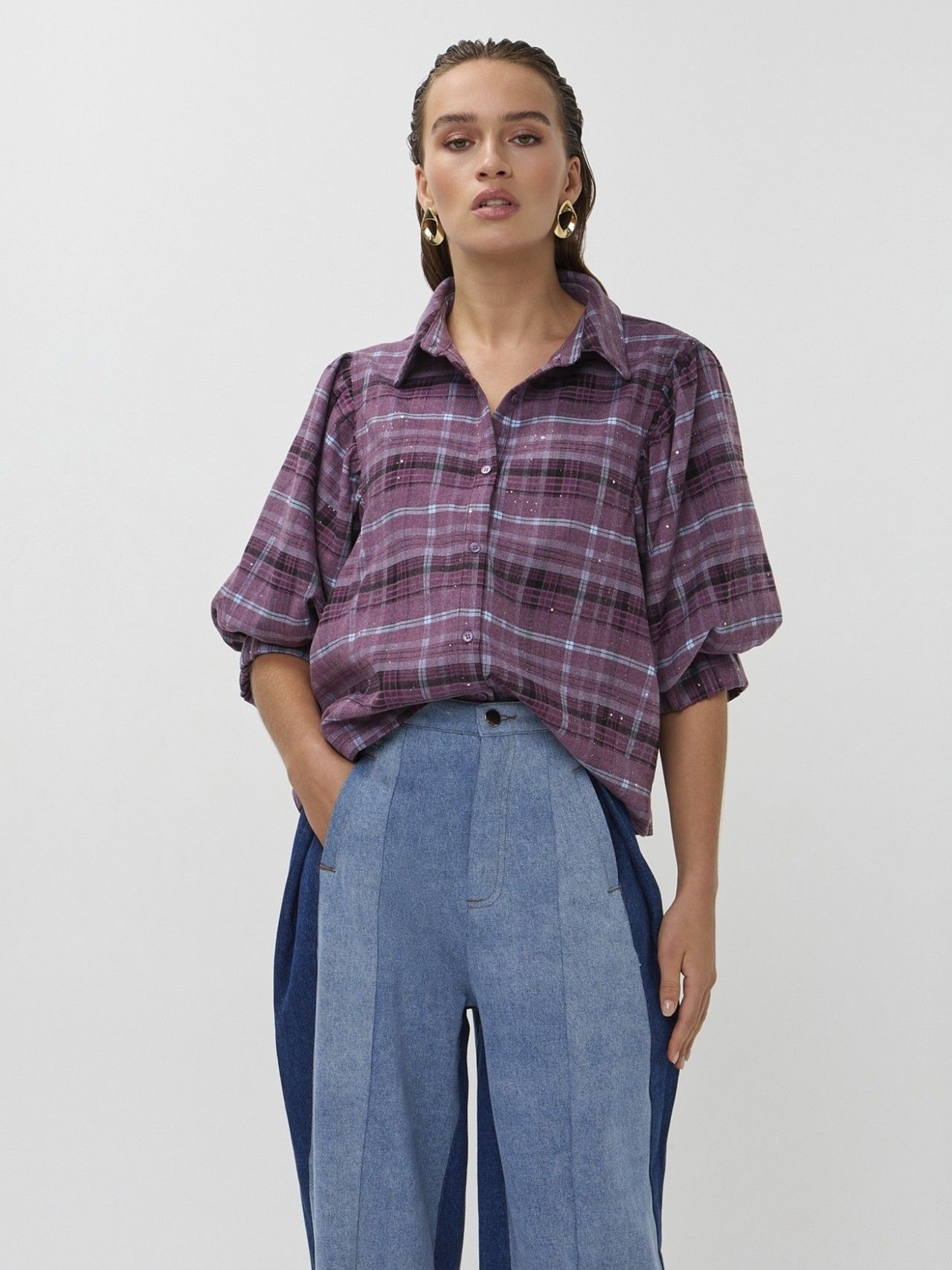 STUDIO AMAYA - BLOUSE - Paars