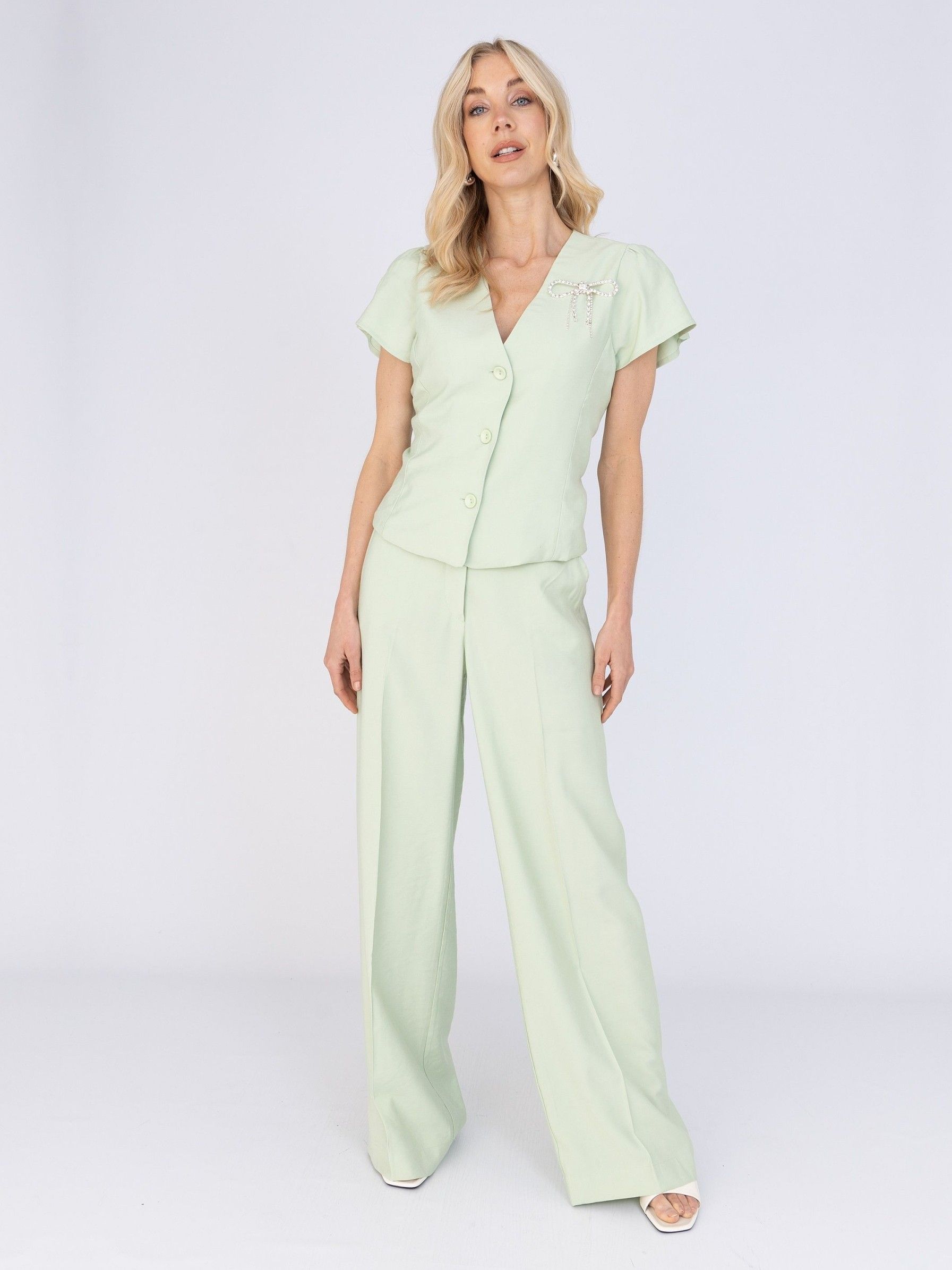 ANNA VAN TOOR - BROEK - Groen