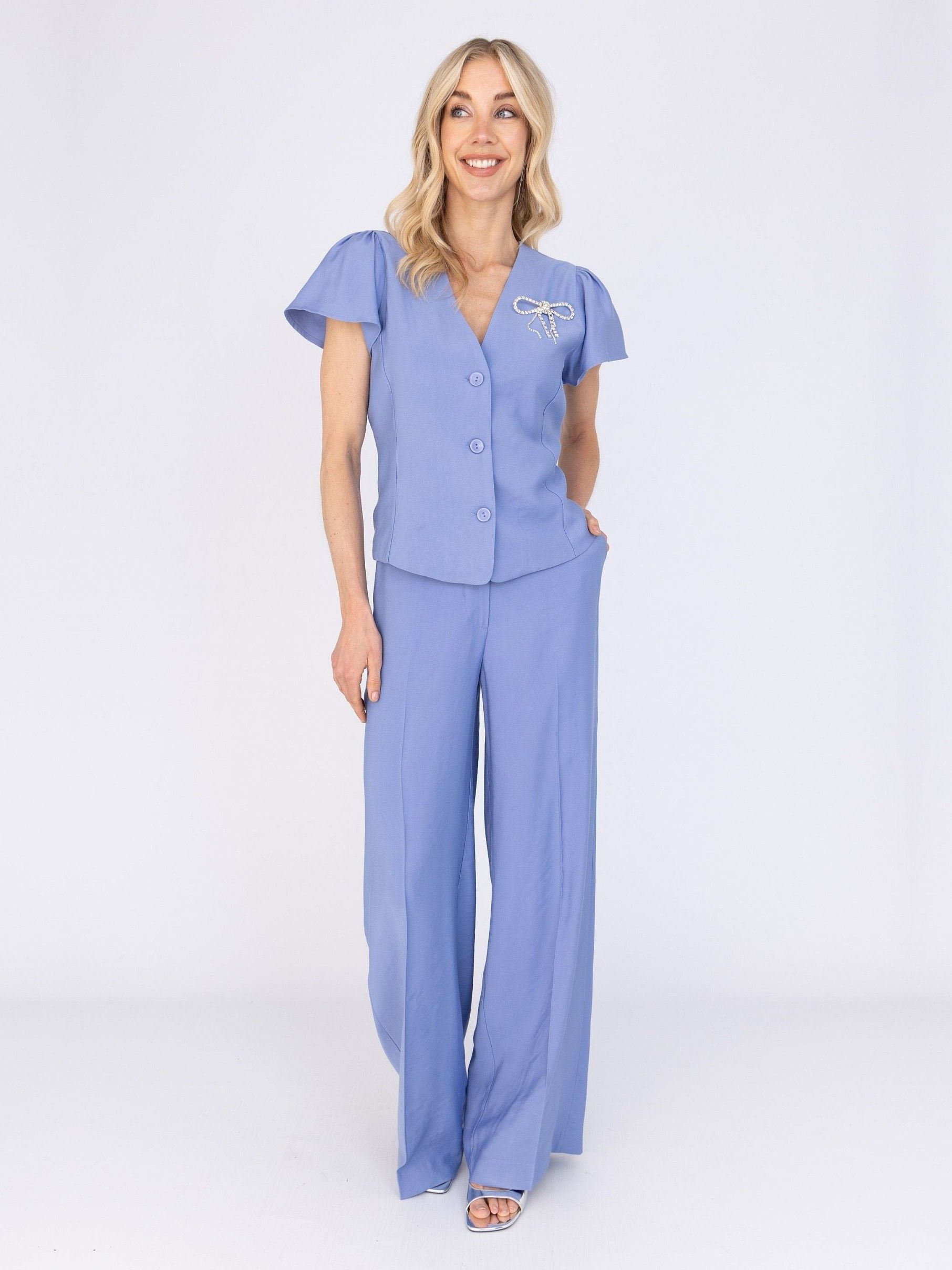 ANNA VAN TOOR - BROEK - Paars