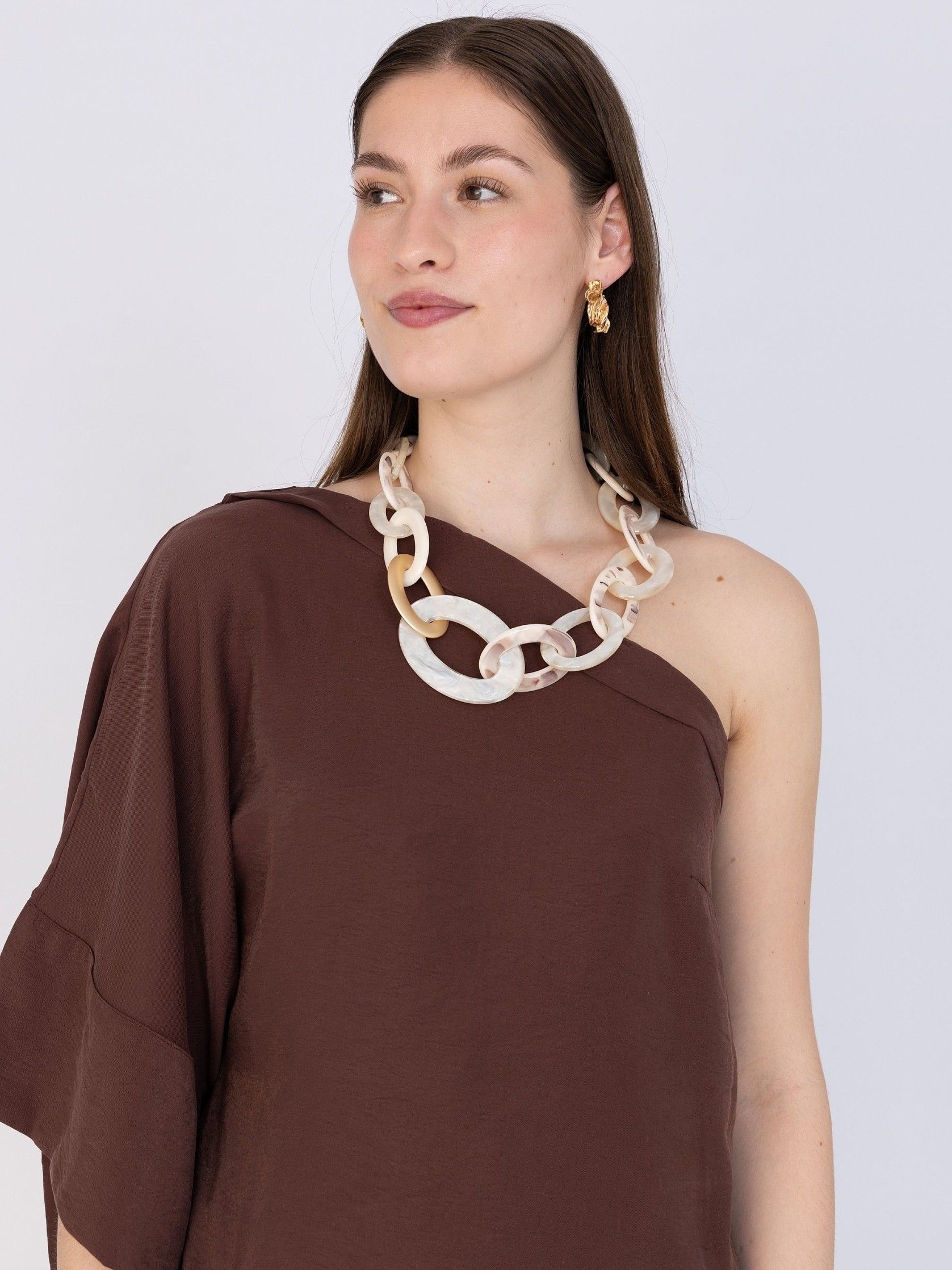 ANNA VAN TOOR - BLOUSE - Bruin