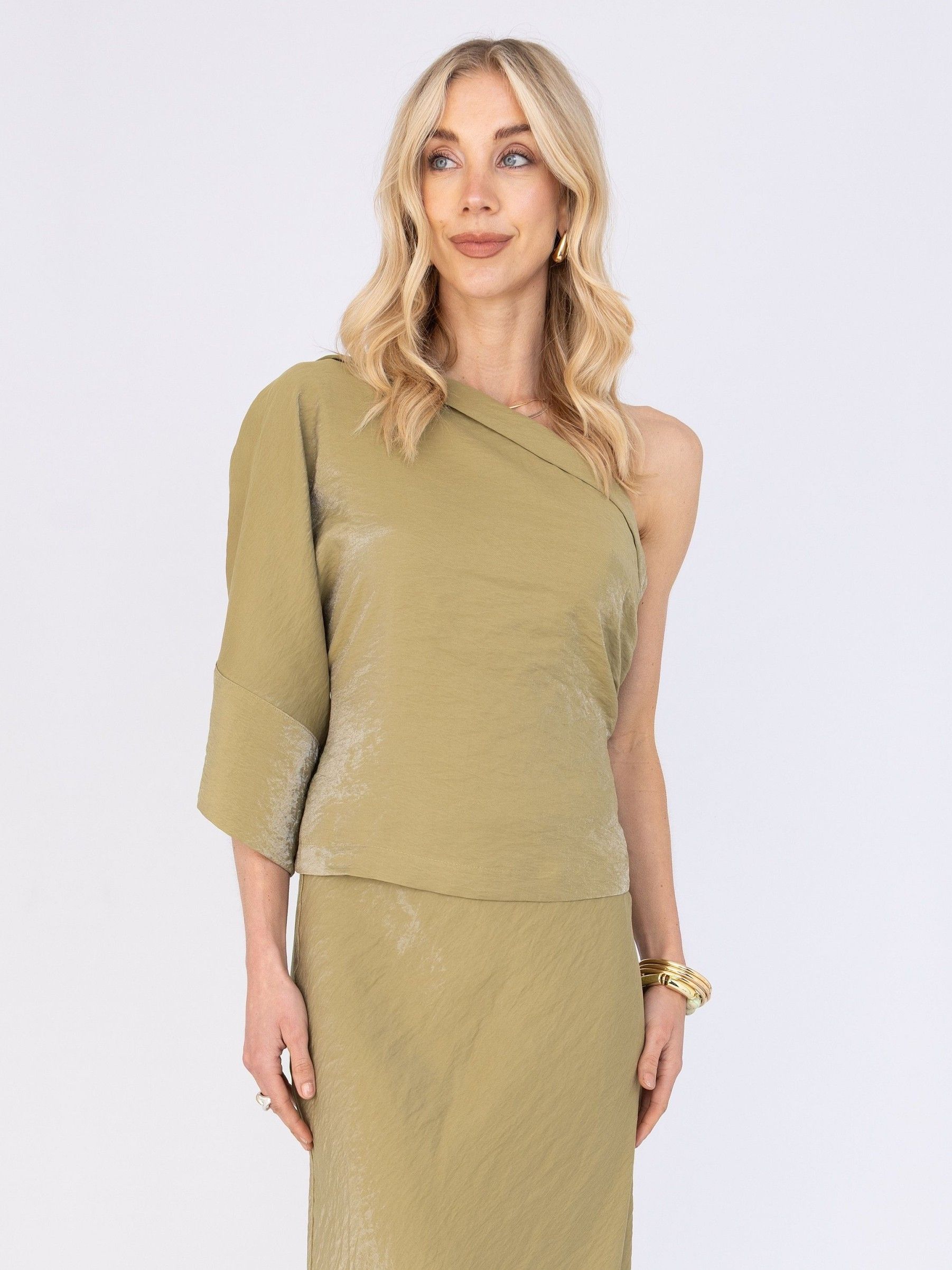 ANNA VAN TOOR - BLOUSE - Groen