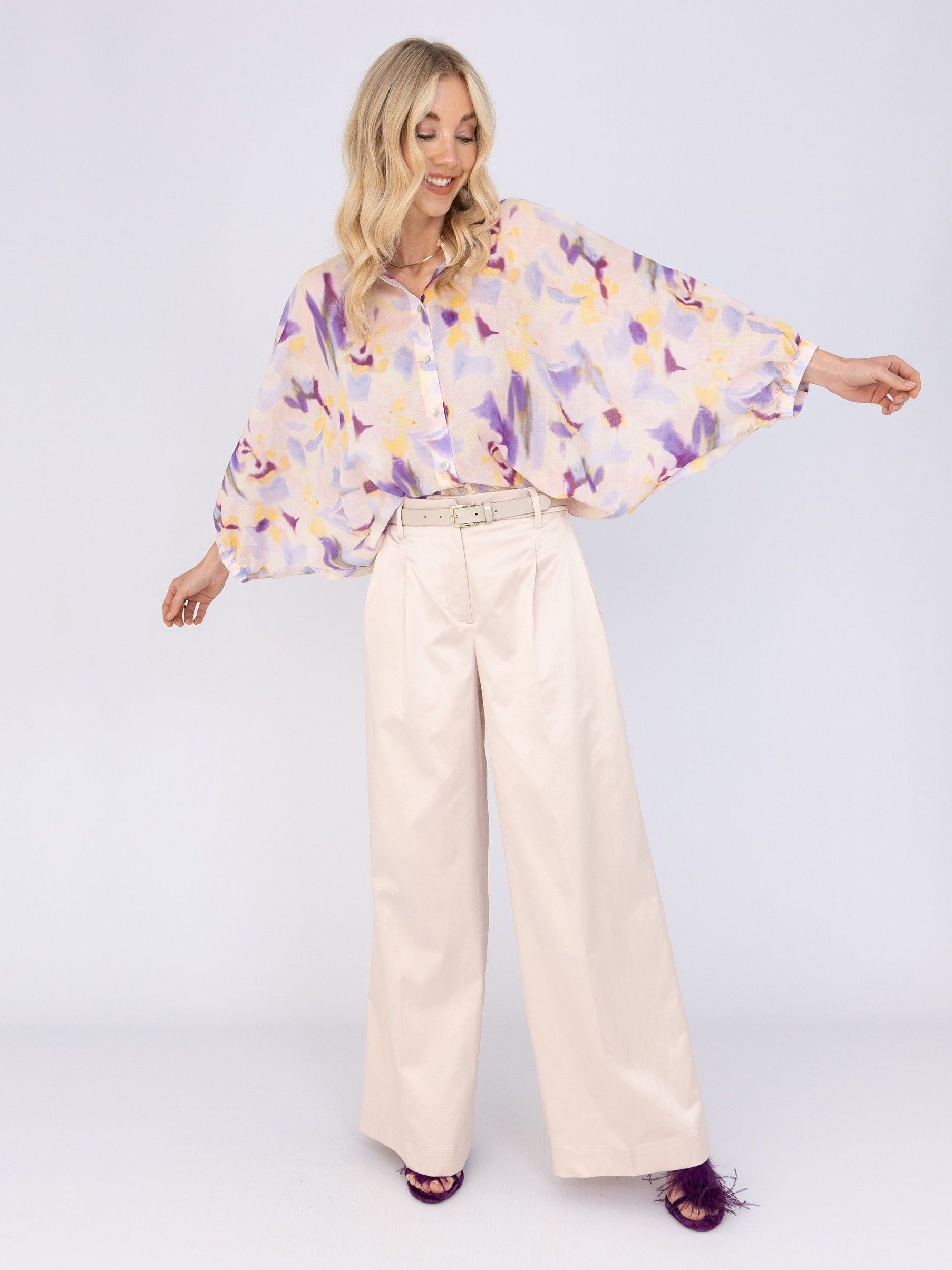 ANNA VAN TOOR - BLOUSE - Paars