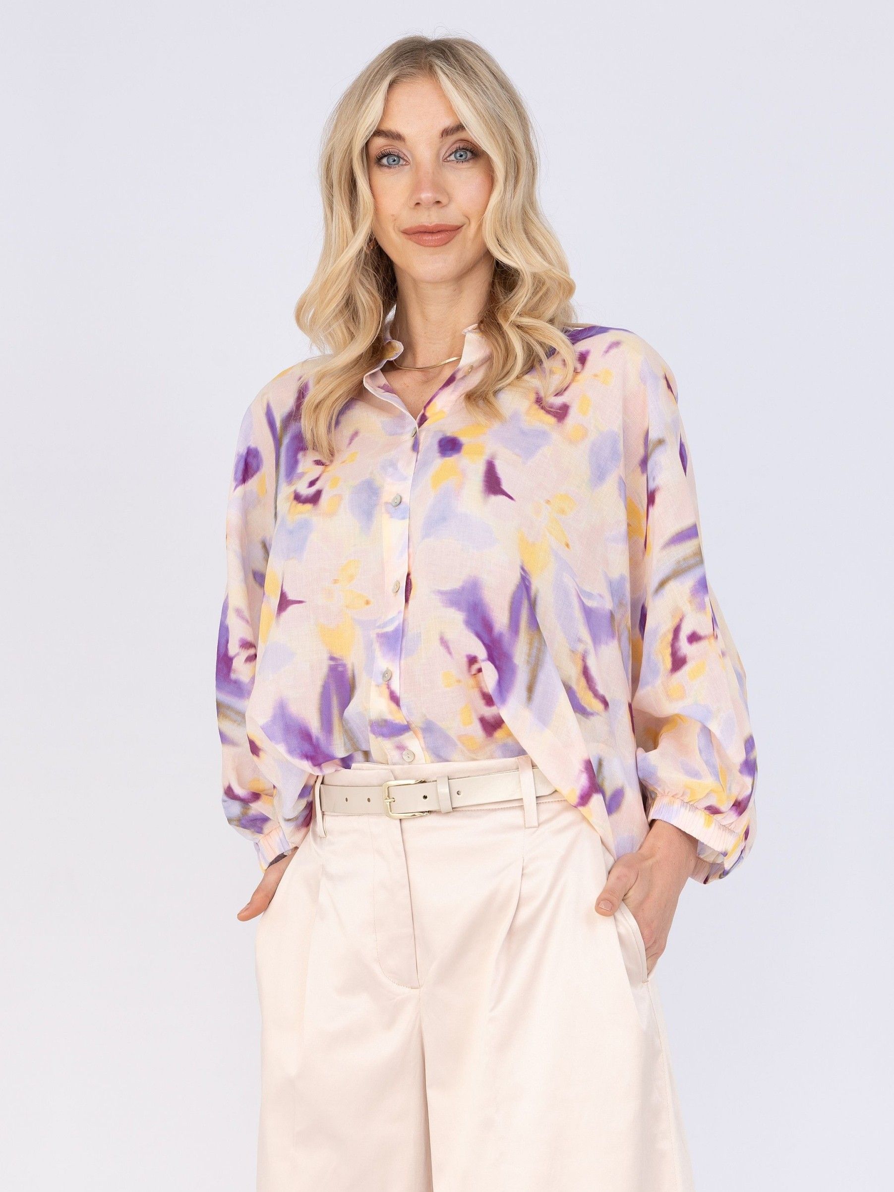 ANNA VAN TOOR - BLOUSE - Paars