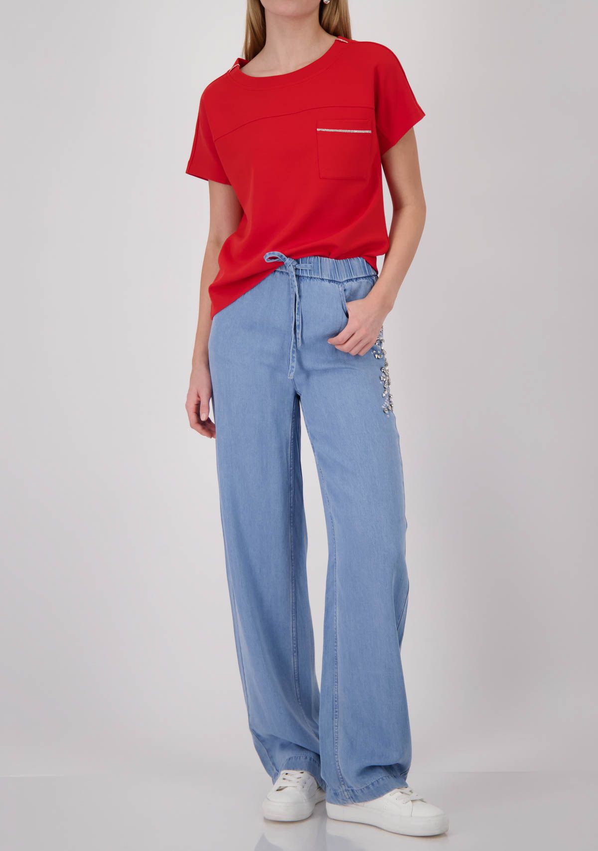MONARI - SHIRT - Rood