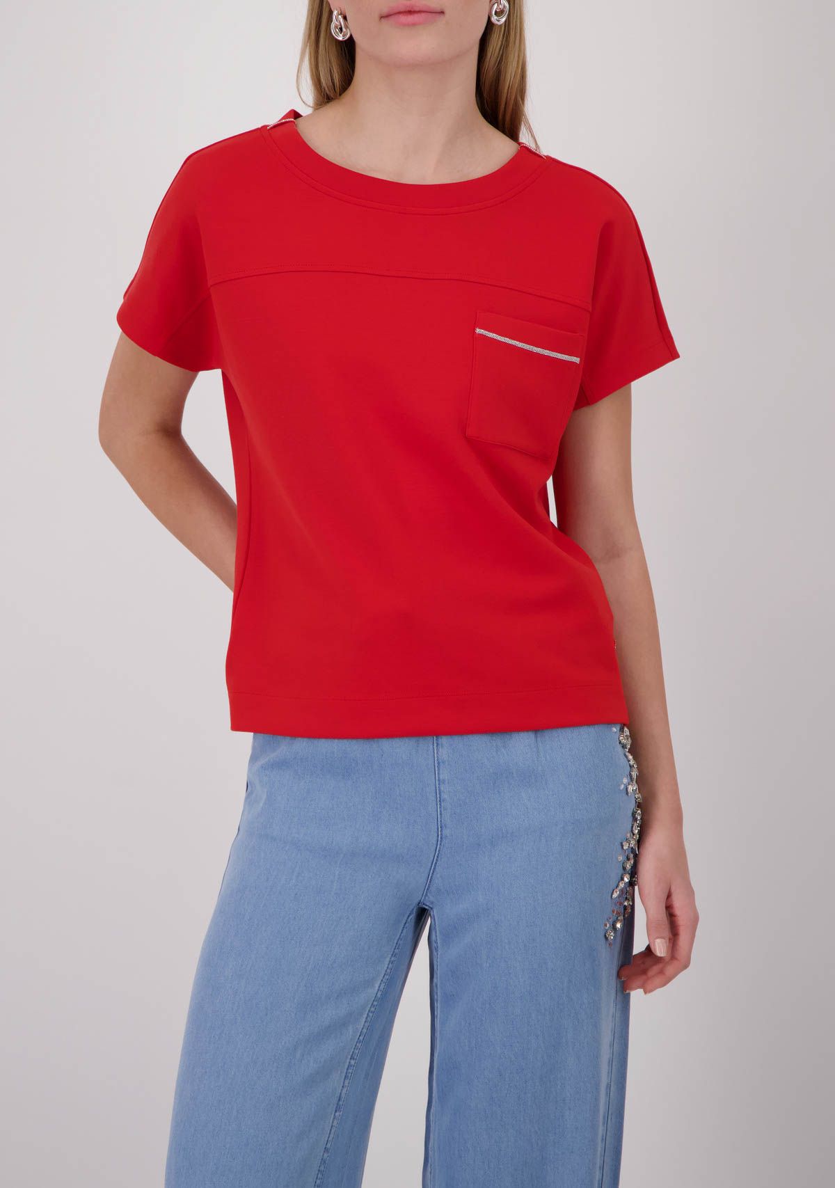 MONARI - SHIRT - Rood