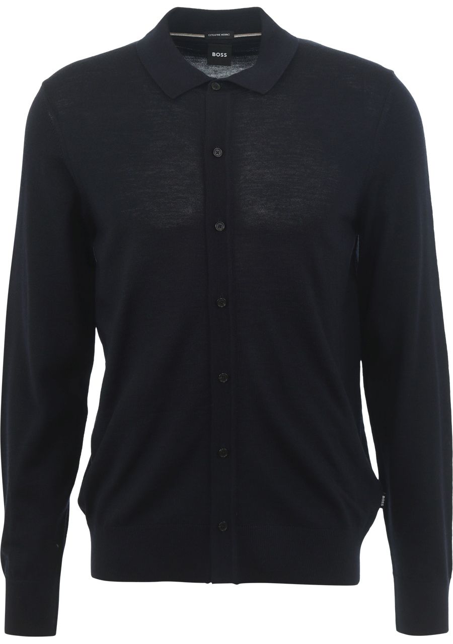 BOSS BLACK - POLO - Blauw