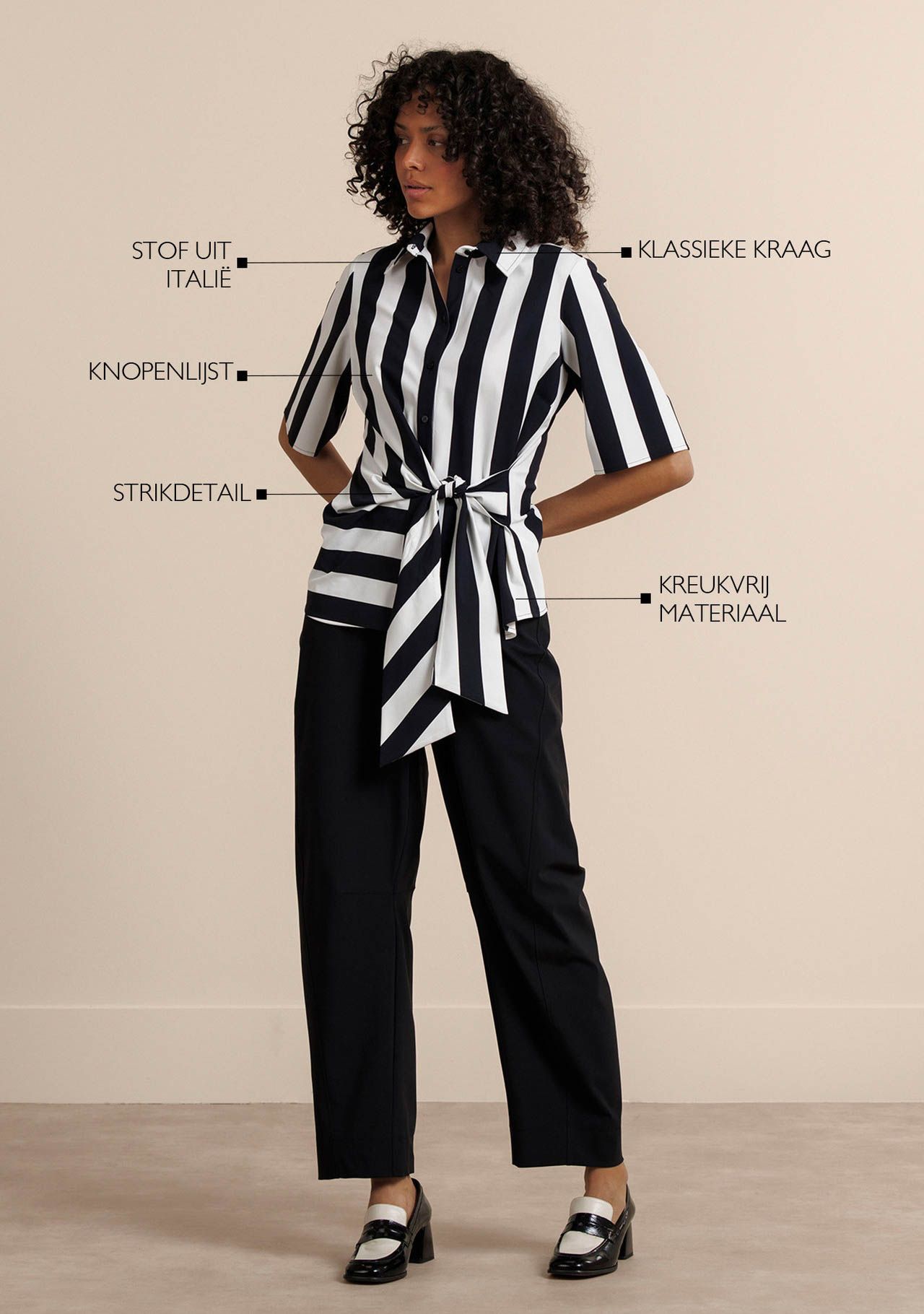 STUDIO ANNELOES - BLOUSE - Zwart