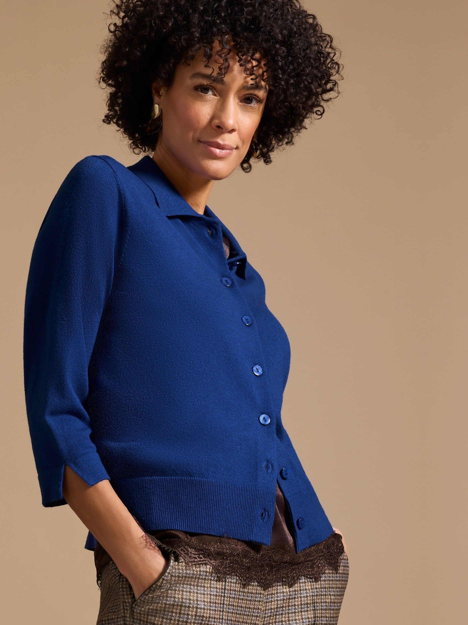 BIANCA - VEST - Blauw
