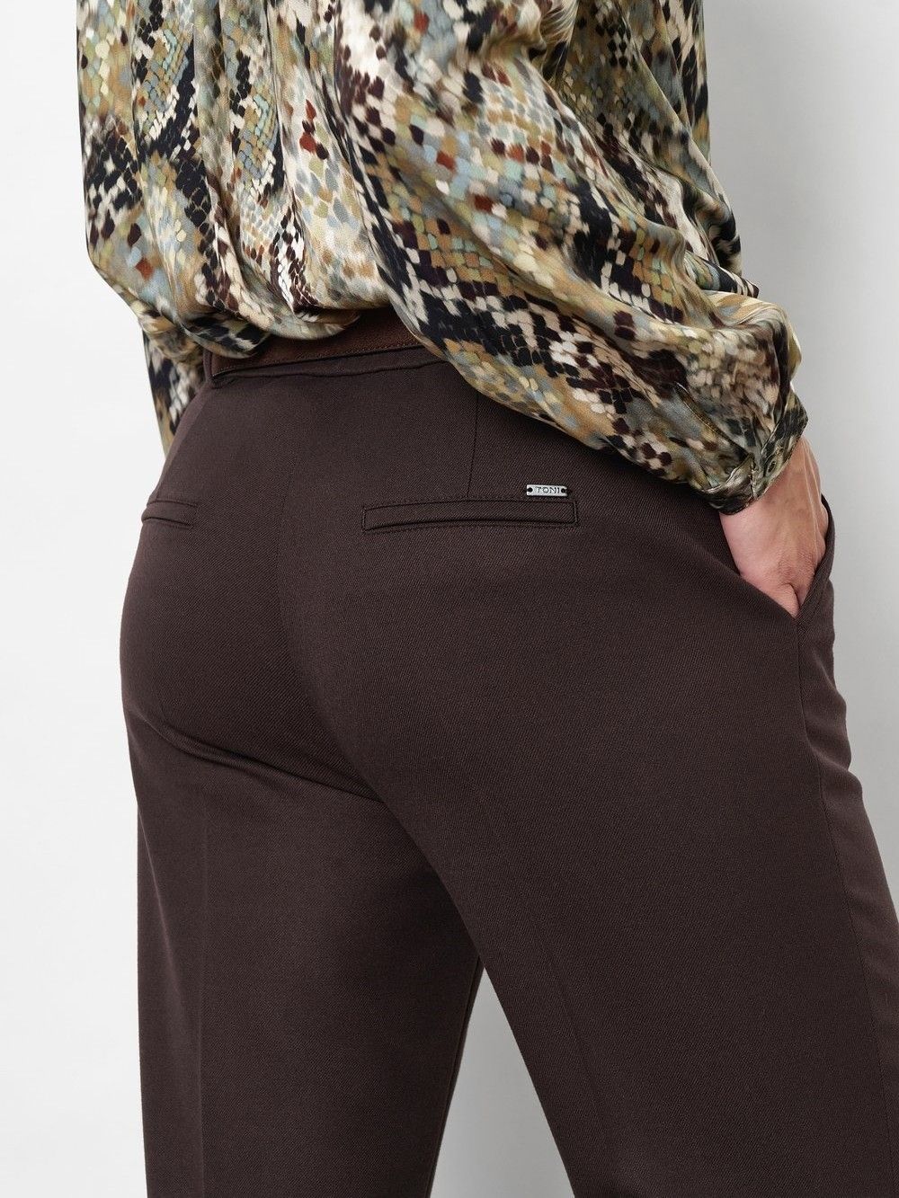 TONI - BROEK - Bruin