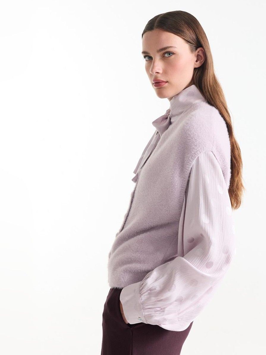 JANSEN AMSTERDAM - GILET - Paars