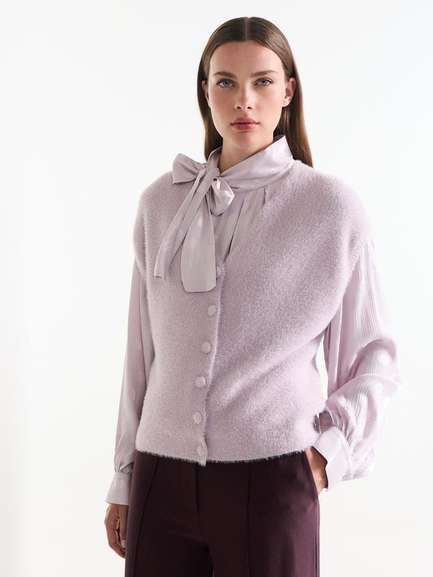 JANSEN AMSTERDAM - GILET - Paars